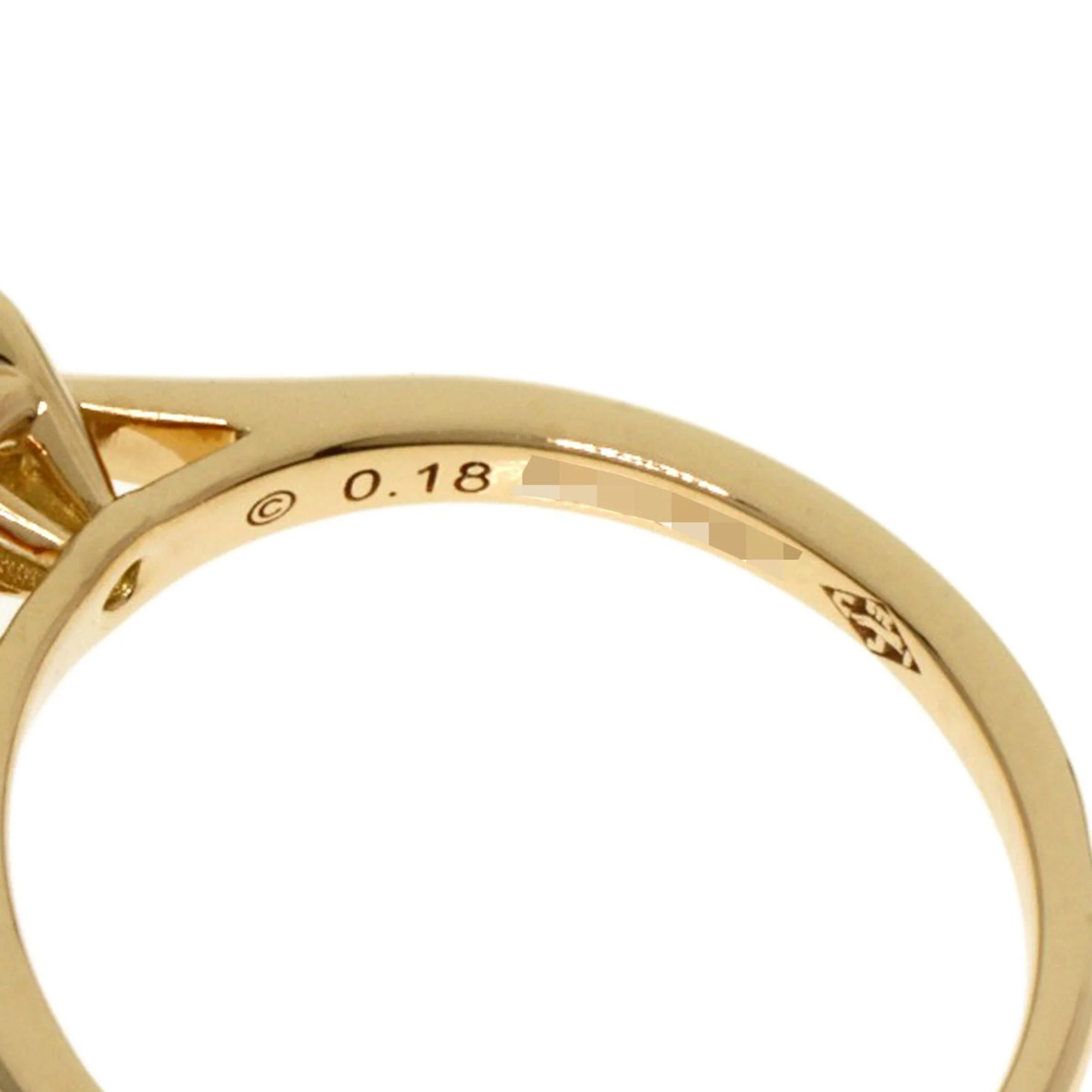 Solitaire Ring 18K Yellow Gold with Diamond - Image 6