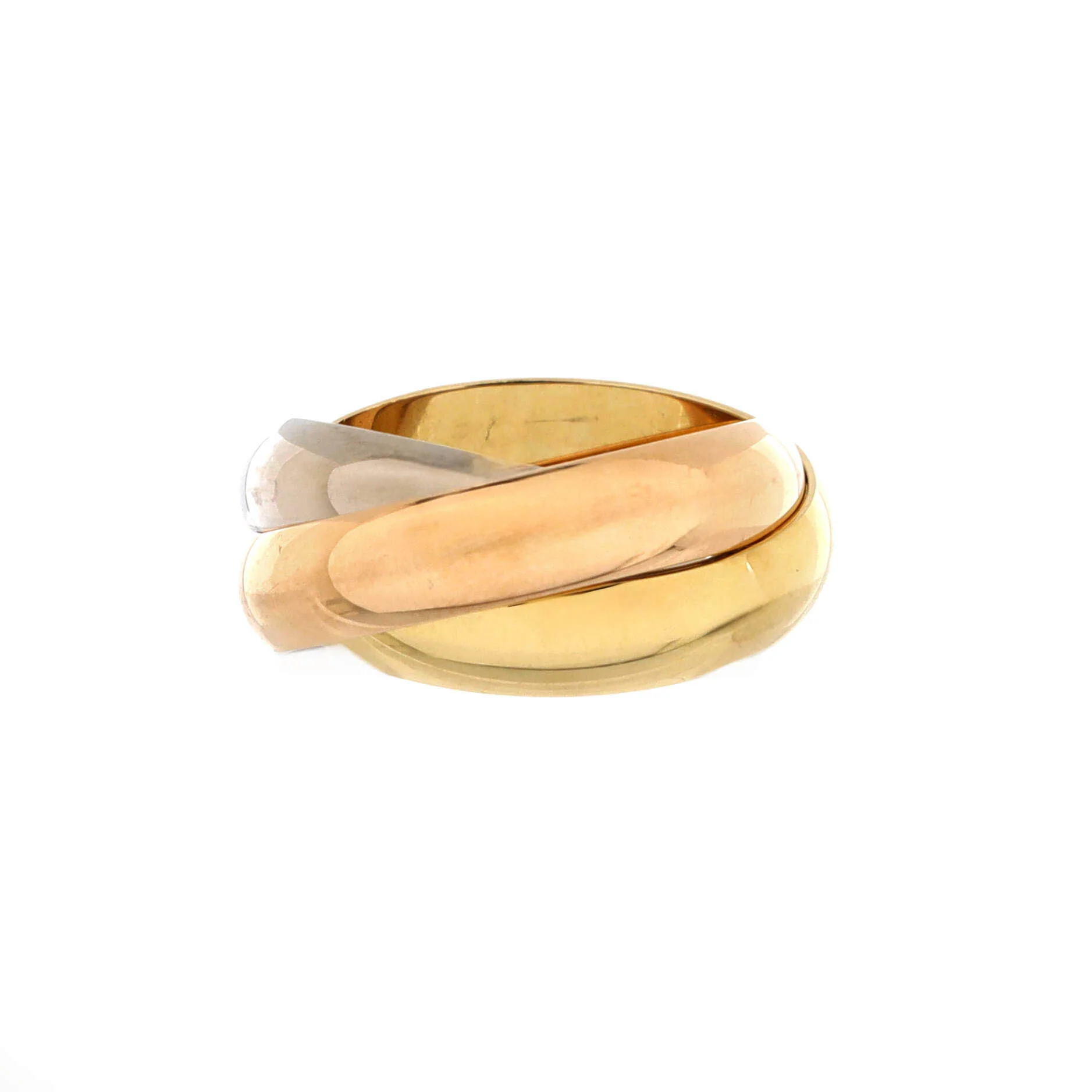 Trinity Ring 18K Tricolor Gold Medium - Image 2