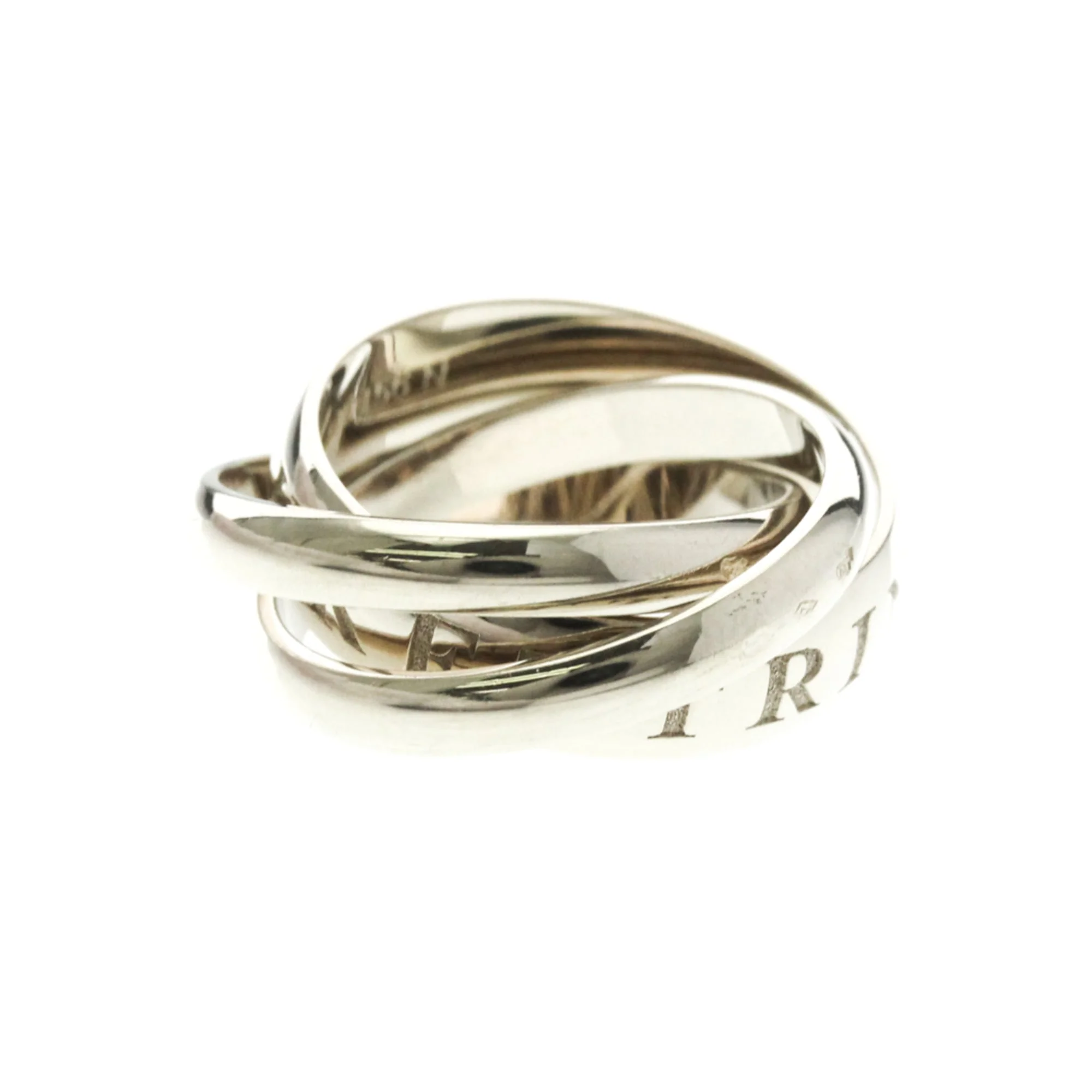 Trinity Ring Sterling Silver and 18K White Gold - Image 3