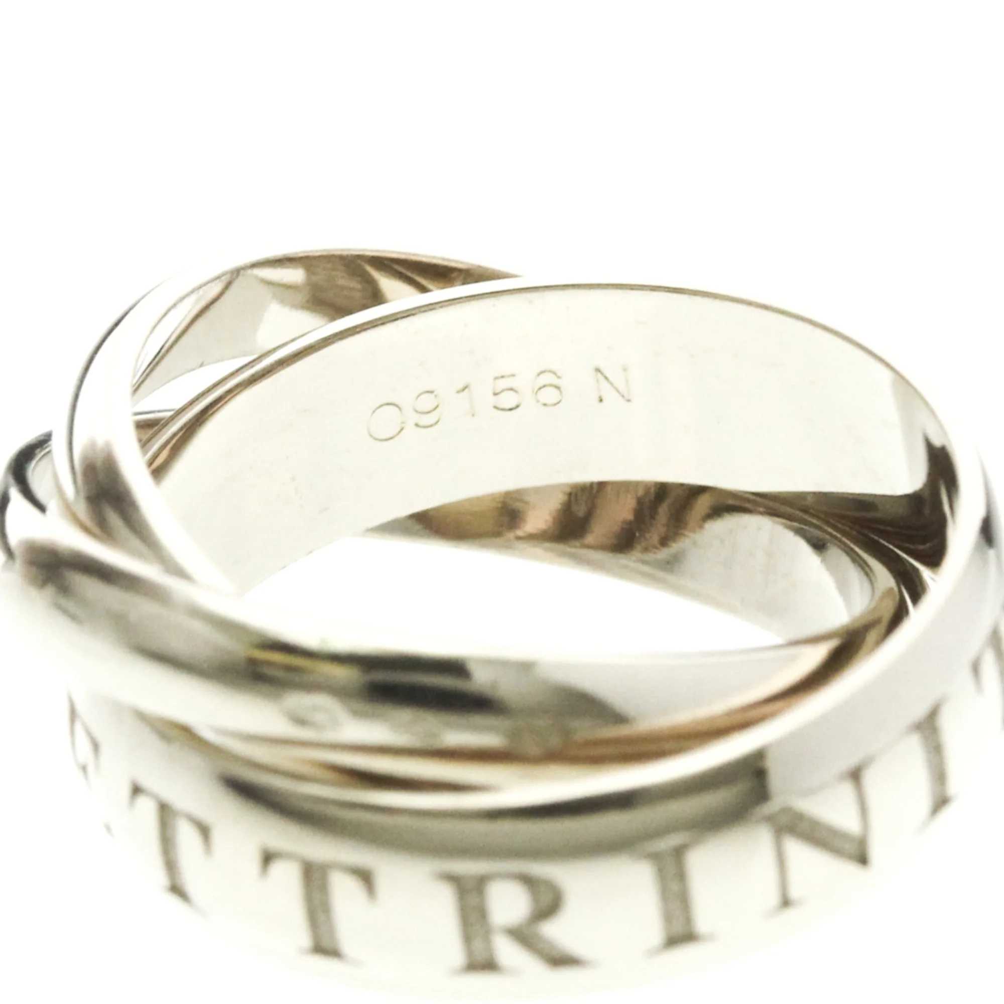 Trinity Ring Sterling Silver and 18K White Gold - Image 5