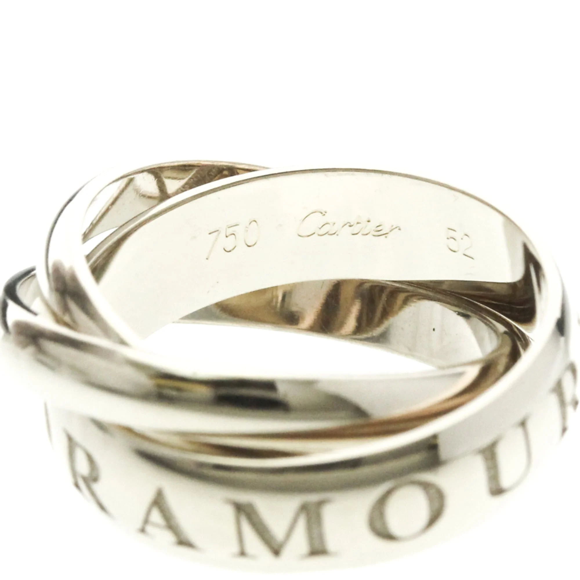 Trinity Ring Sterling Silver and 18K White Gold - Image 6