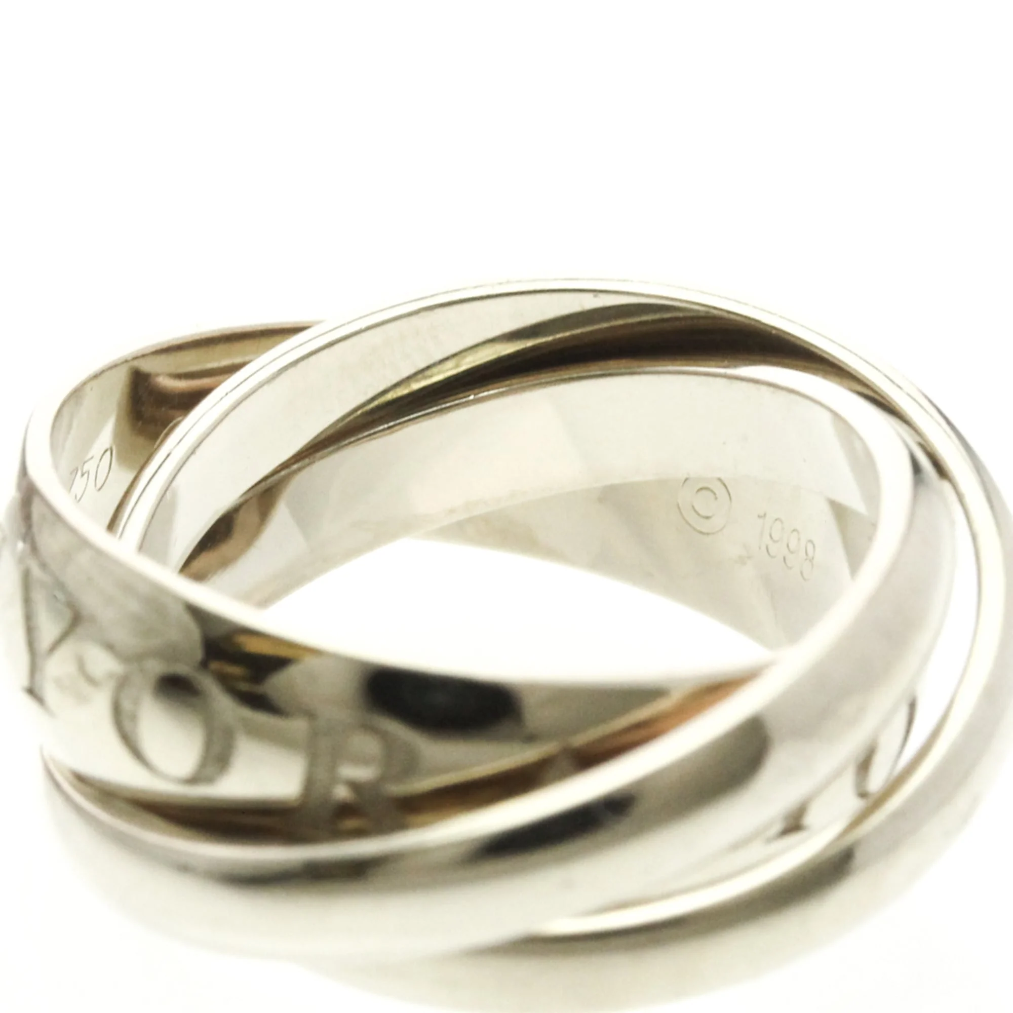 Trinity Ring Sterling Silver and 18K White Gold - Image 5