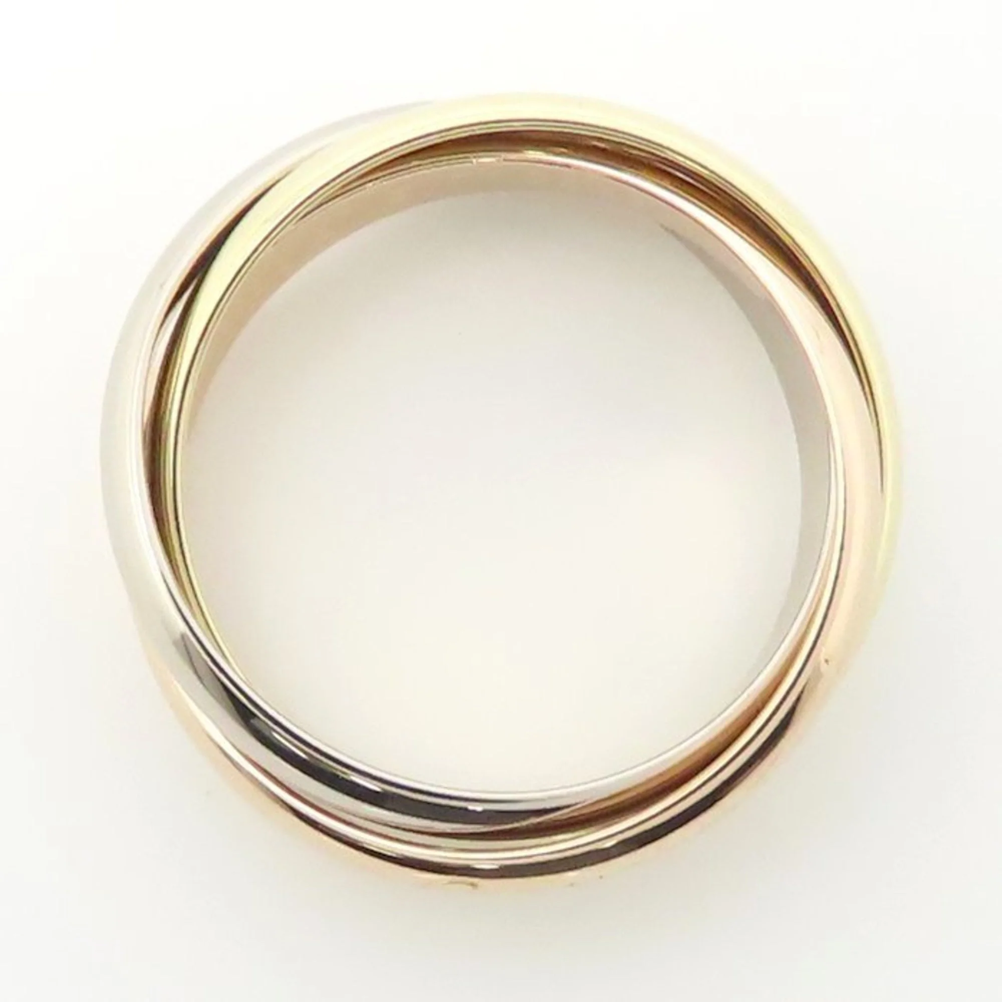 Vendome Louis Cartier Band Ring 18K Tricolor Gold - Image 5