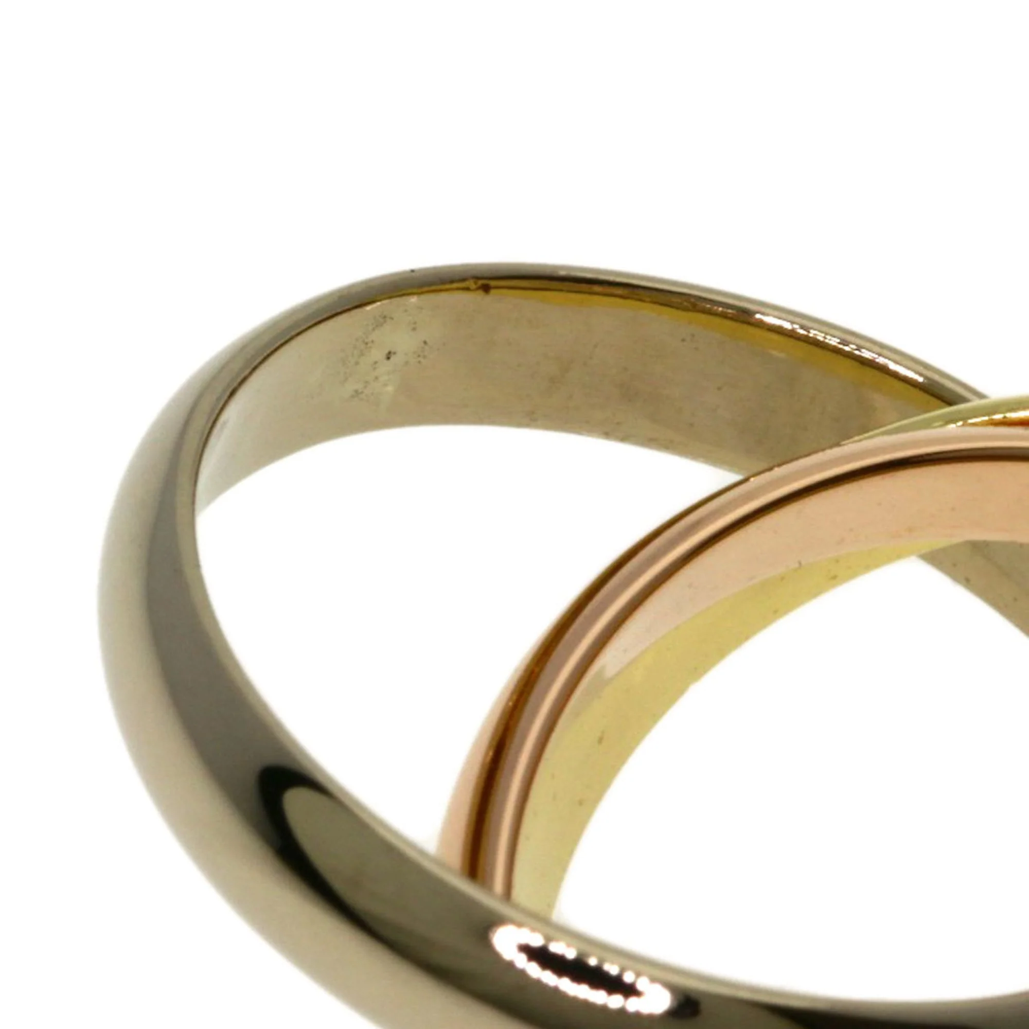 Vendome Louis Cartier Band Ring 18K Tricolor Gold - Image 6