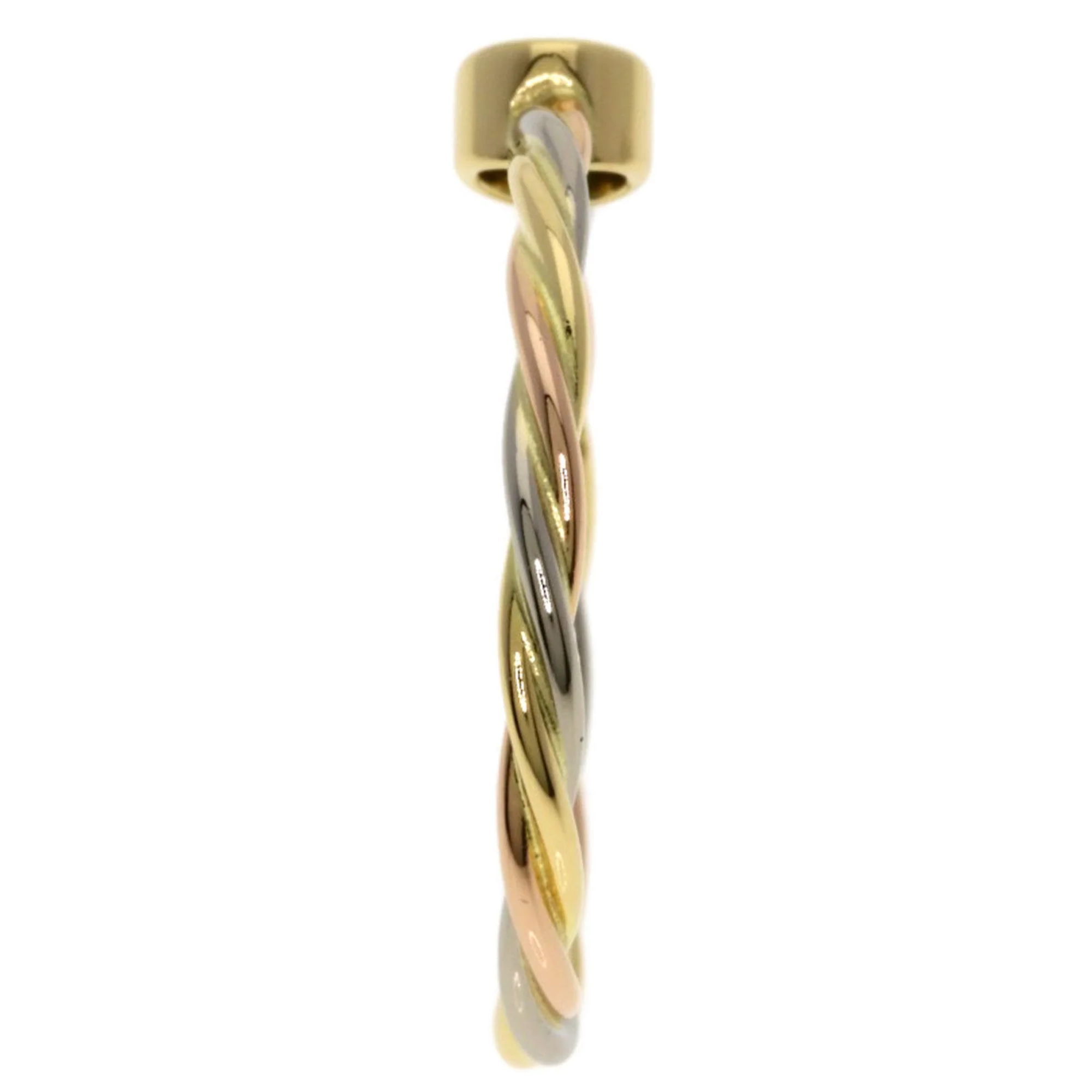 Vendome Louis Cartier Band Ring 18K Tricolor Gold - Image 3