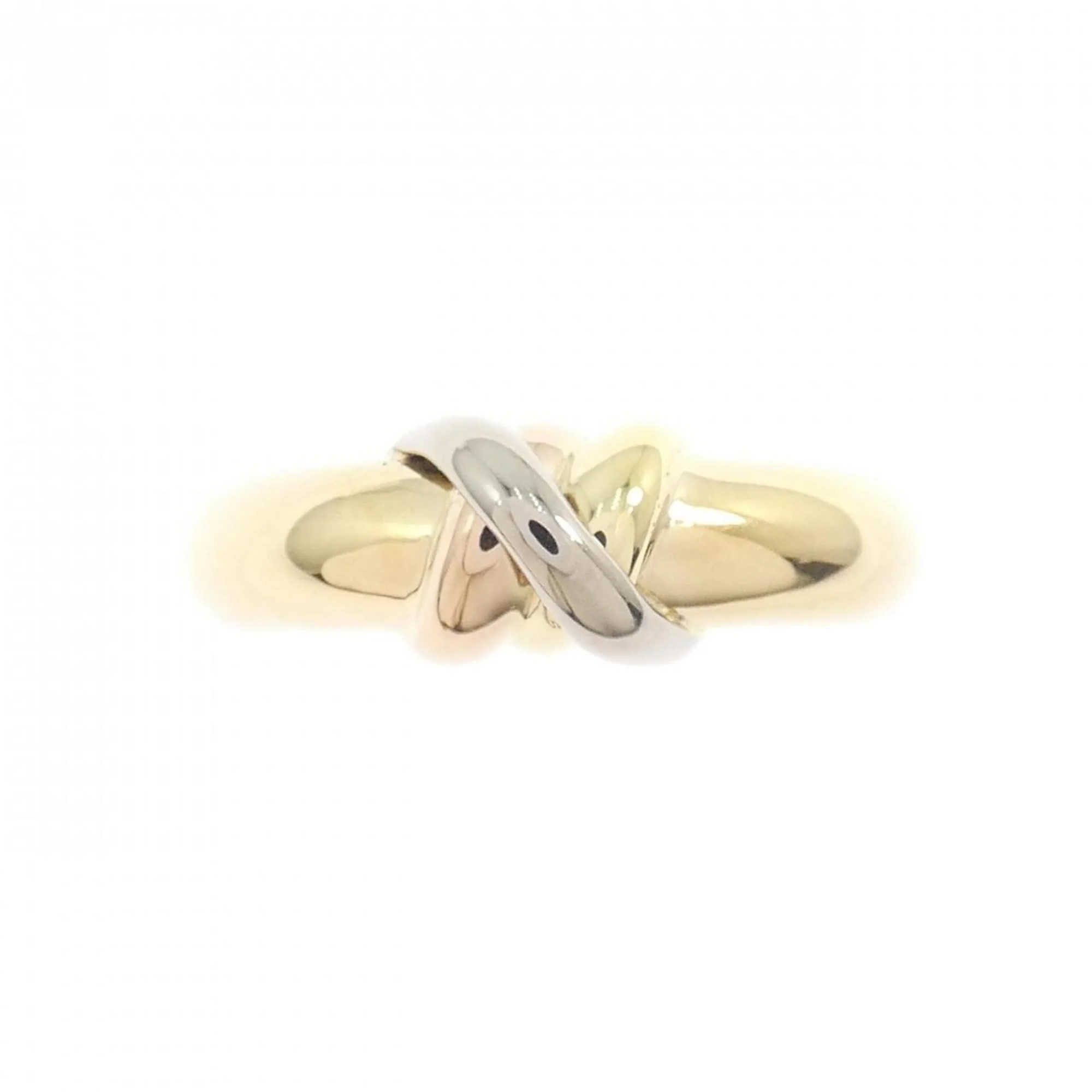 Vendome Louis Cartier Band Ring 18K Tricolor Gold - Image 2