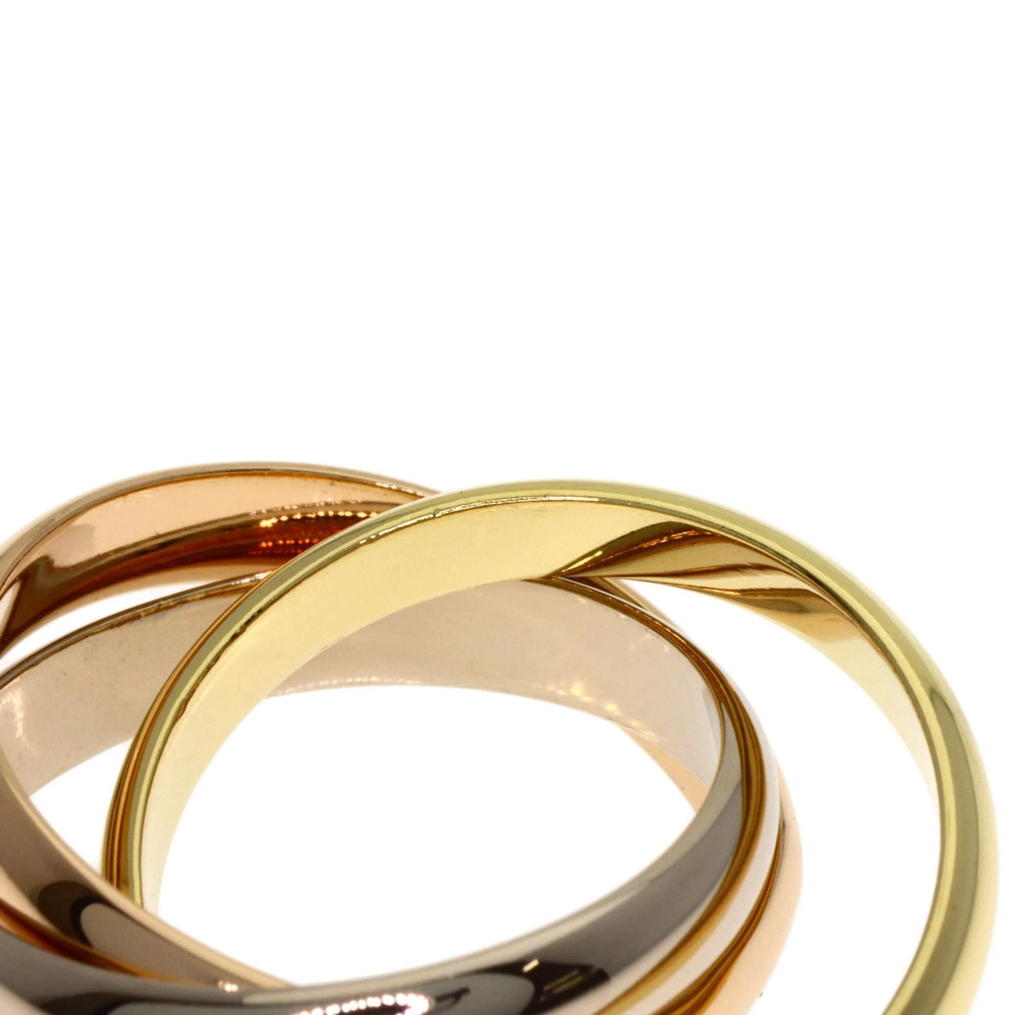 Vendome Louis Cartier Band Ring 18K Tricolor Gold - Image 6
