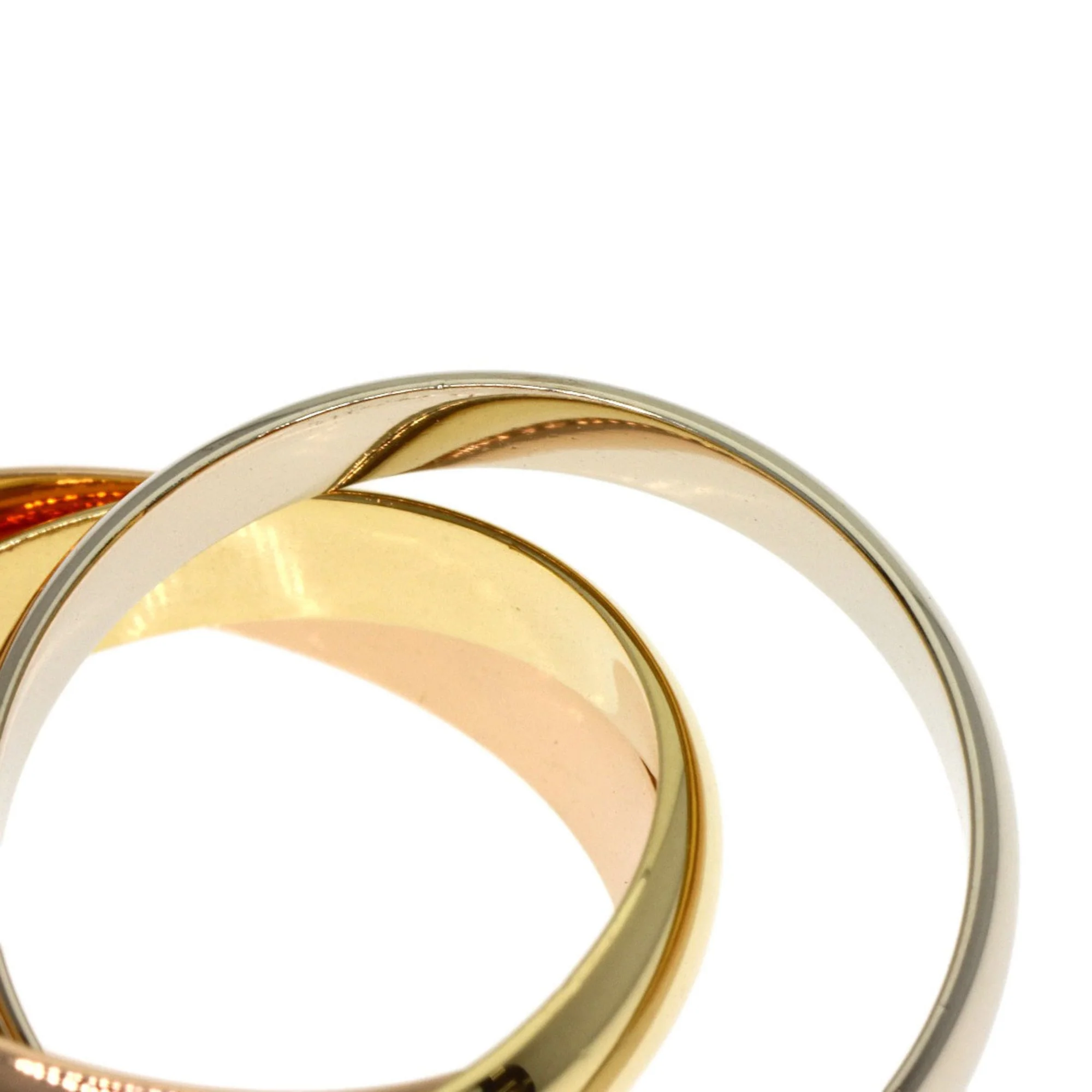 Vendome Louis Cartier Band Ring 18K Tricolor Gold - Image 6