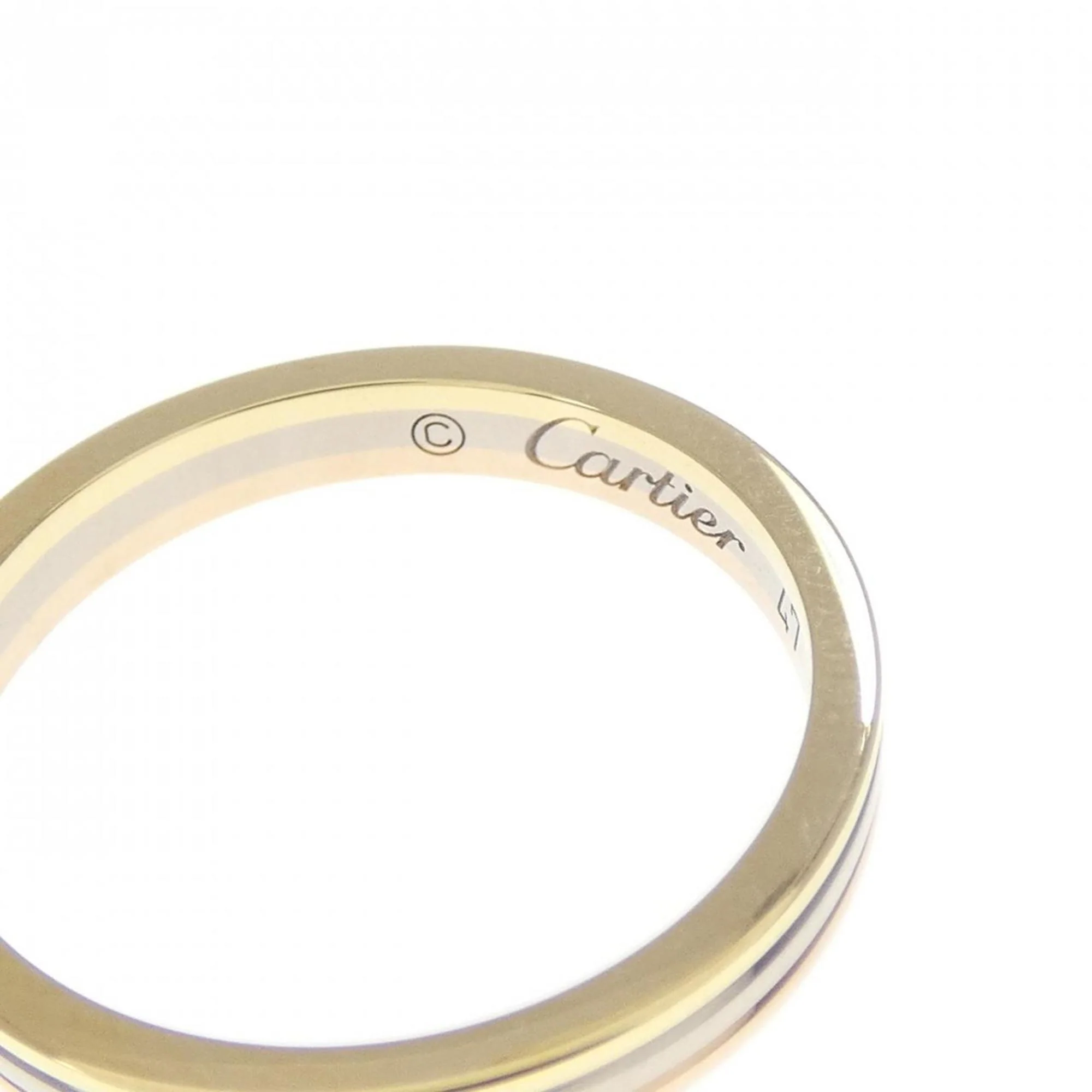 Vendome Louis Cartier Band Ring 18K Tricolor Gold - Image 3