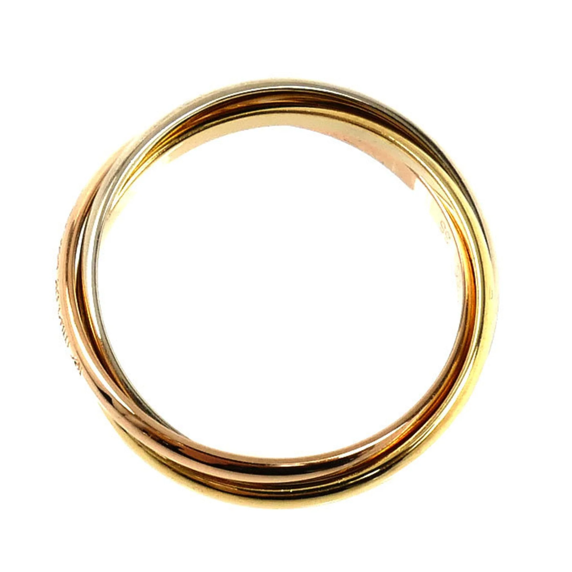 Vendome Louis Cartier Band Ring 18K Tricolor Gold - Image 3