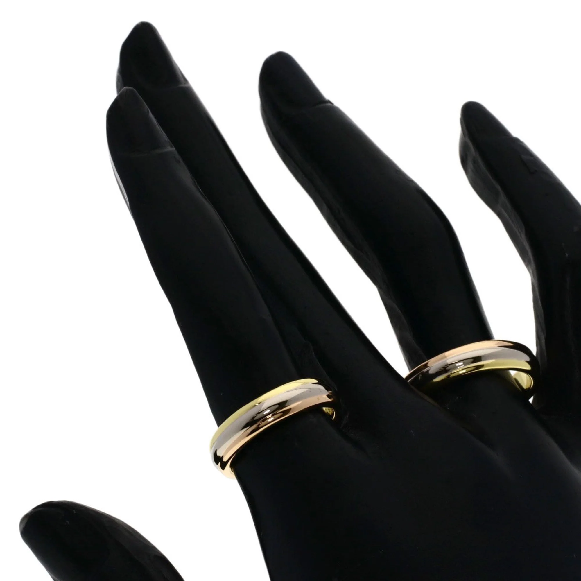 Vendome Louis Cartier Band Ring 18K Tricolor Gold - Image 7
