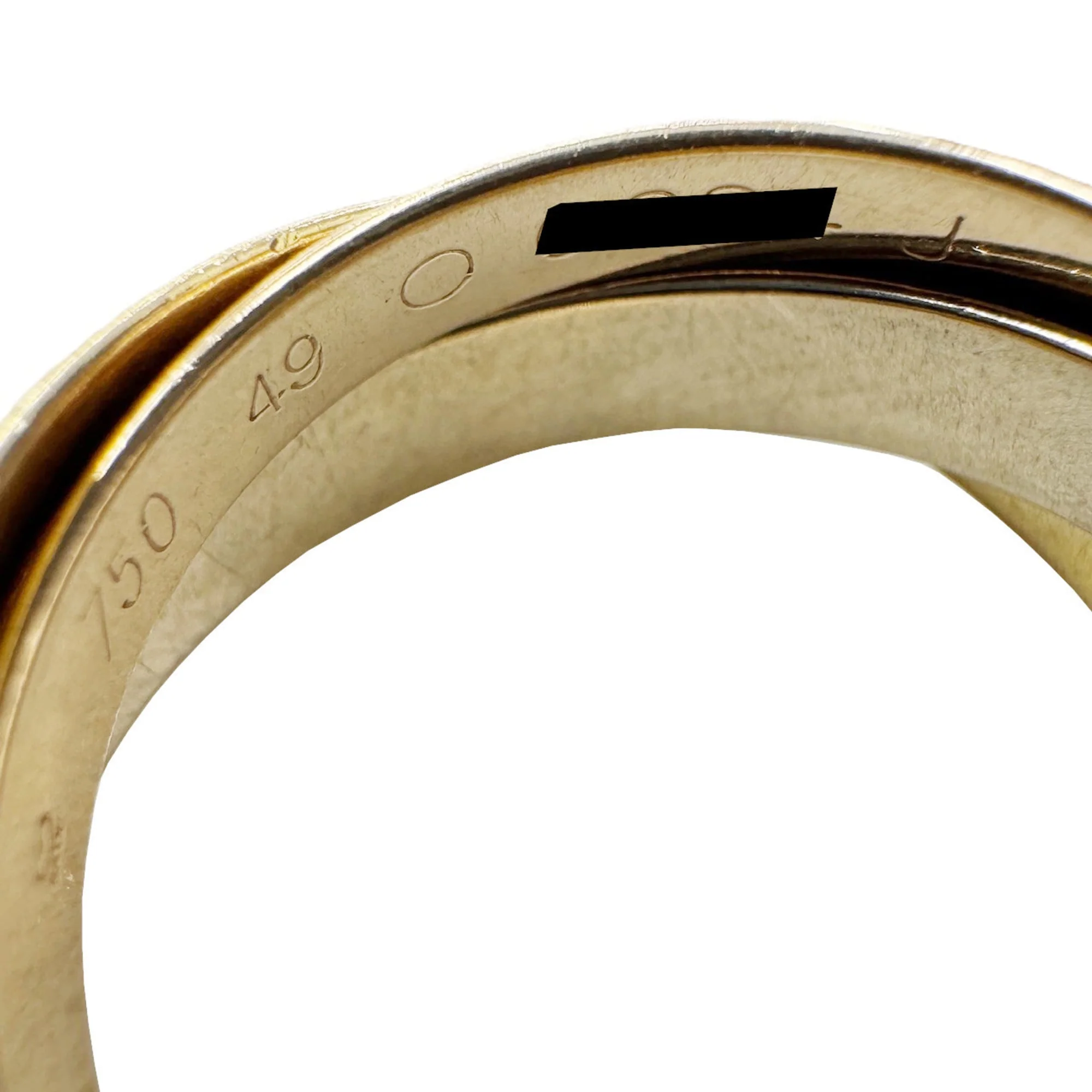 Vendome Louis Cartier Band Ring 18K Tricolor Gold - Image 5