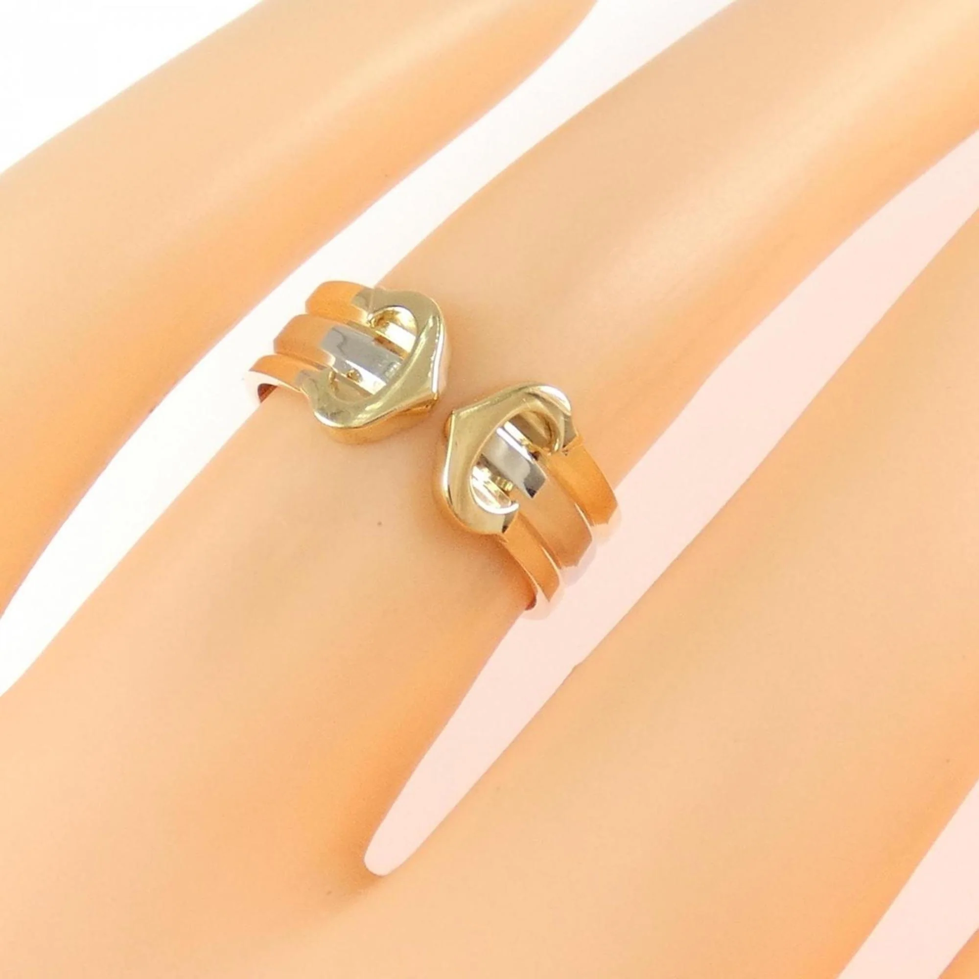 Vendome Louis Cartier Band Ring 18K Tricolor Gold - Image 4