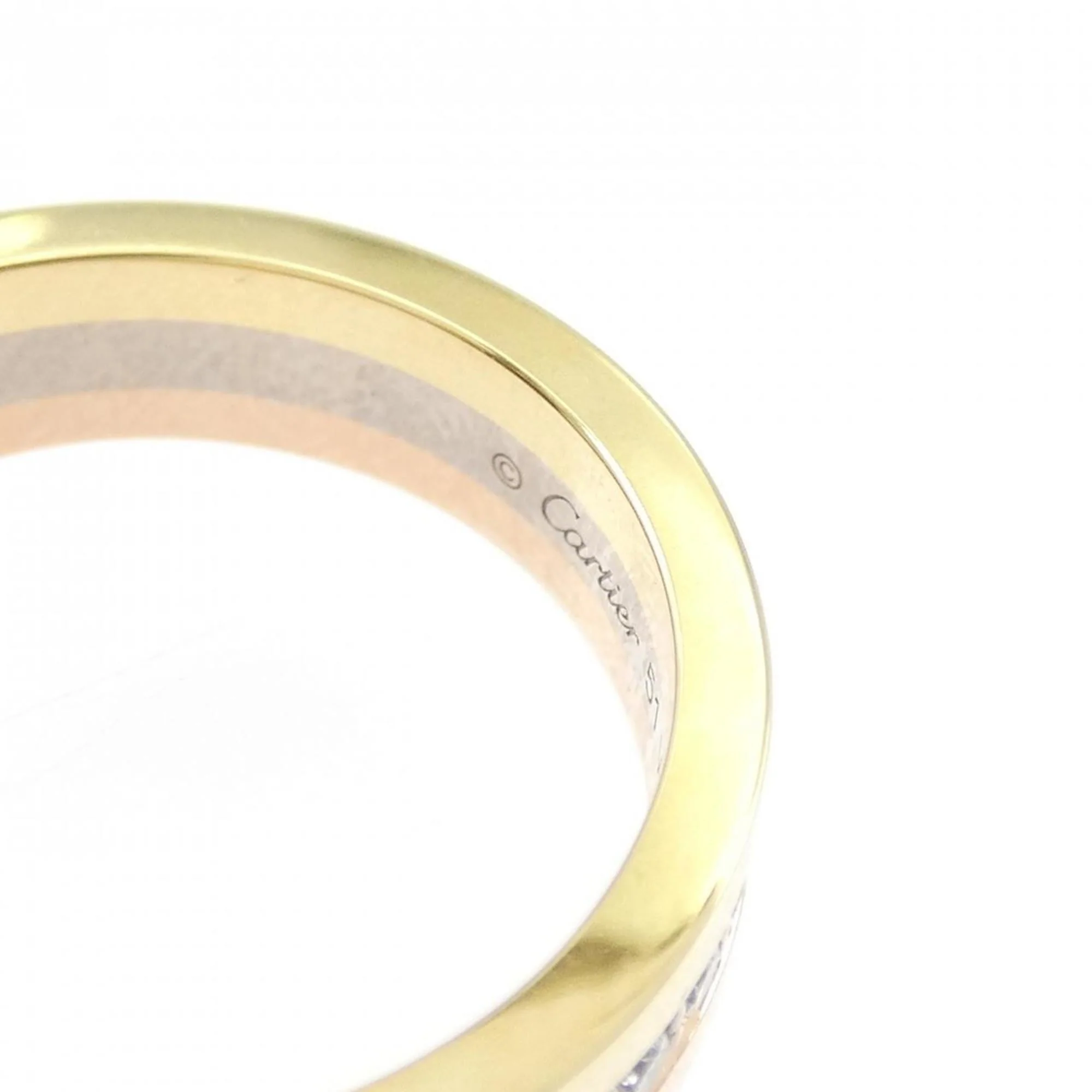 Vendome Louis Cartier Band Ring 18K Tricolor Gold - Image 3