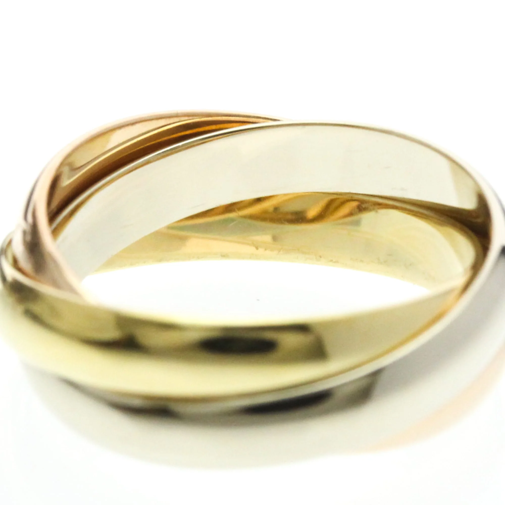 Vendome Louis Cartier Band Ring 18K Tricolor Gold - Image 8