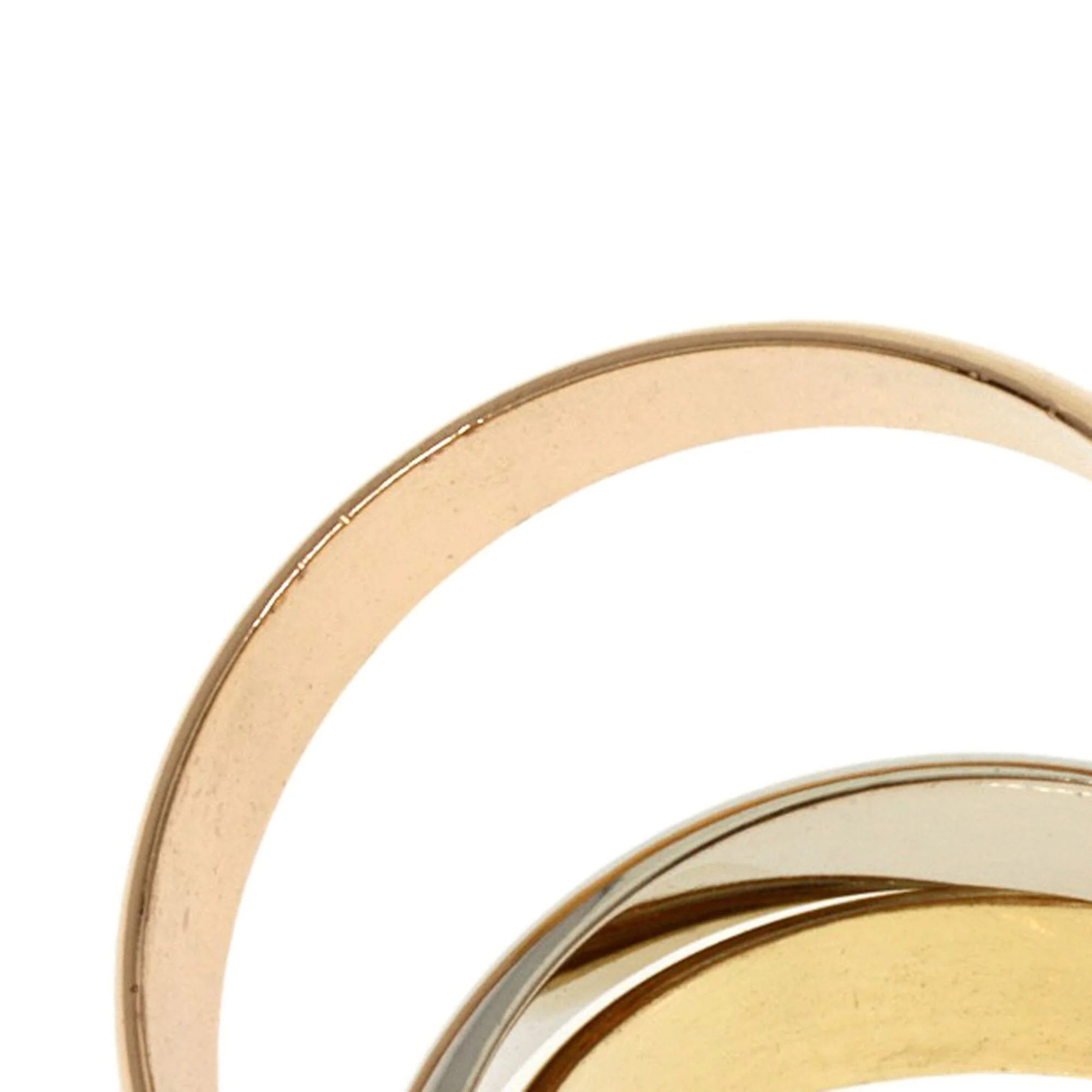 Vendome Louis Cartier Band Ring 18K Tricolor Gold - Image 6