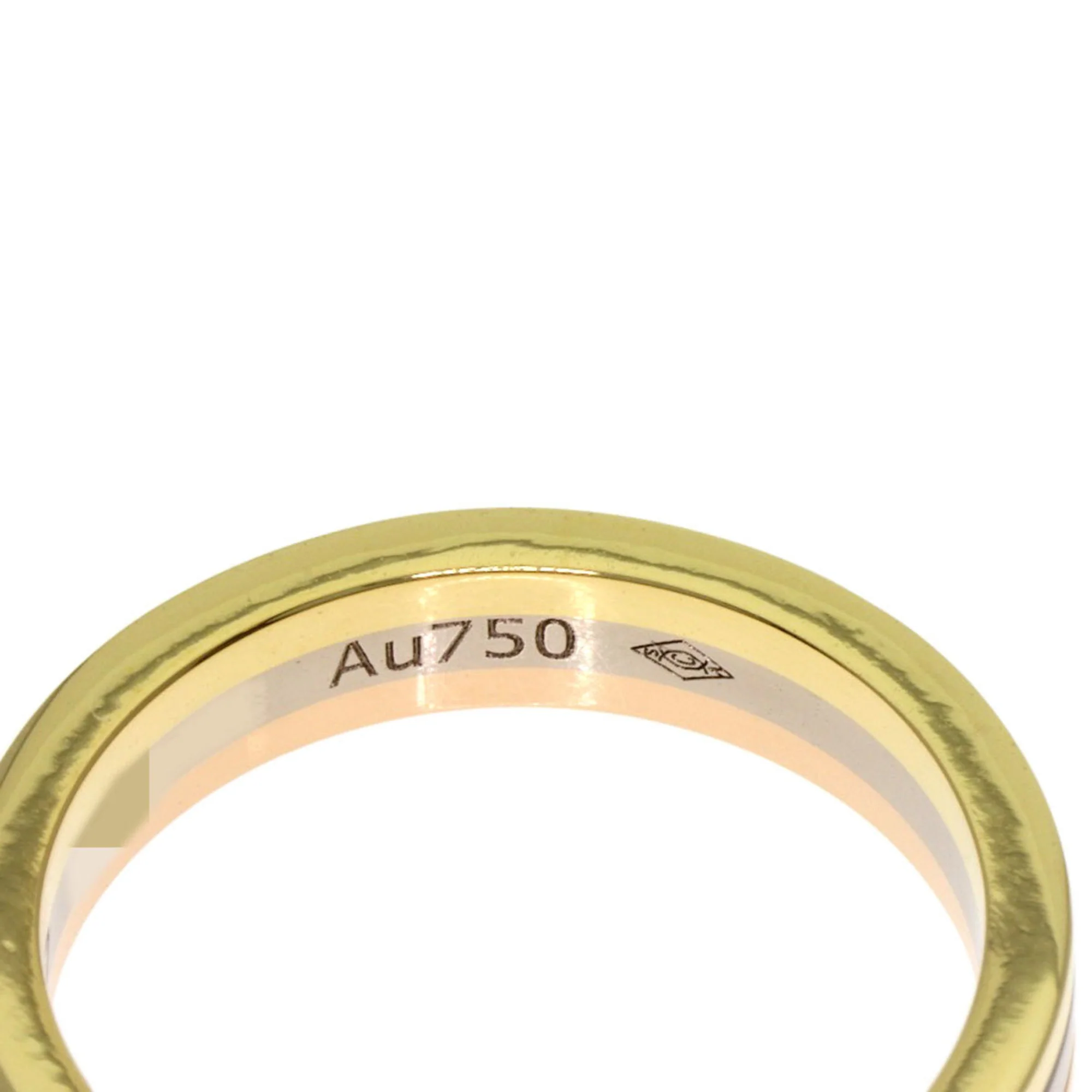 Vendome Louis Cartier Band Ring 18K Tricolor Gold - Image 5