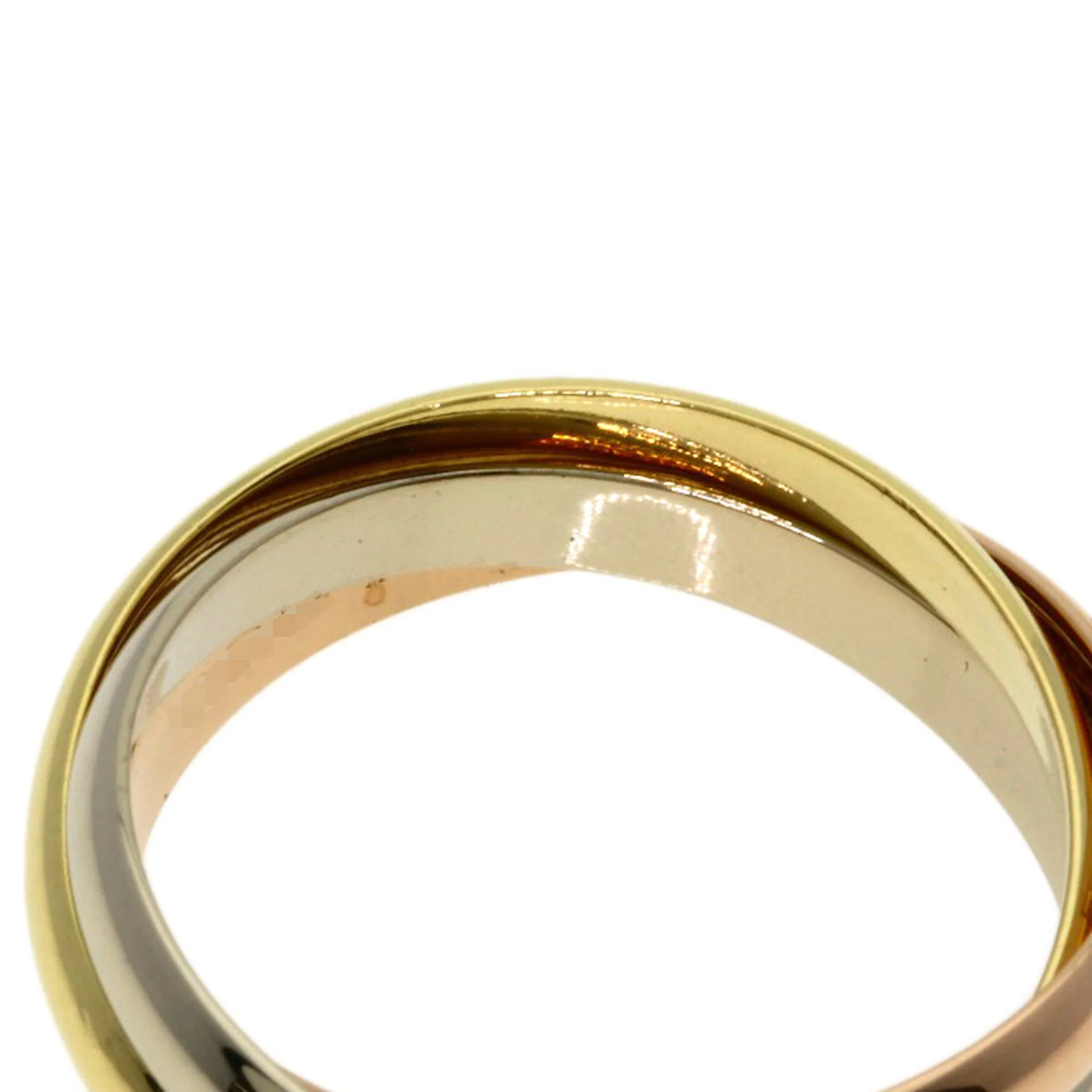 Vendome Louis Cartier Band Ring 18K Tricolor Gold - Image 6