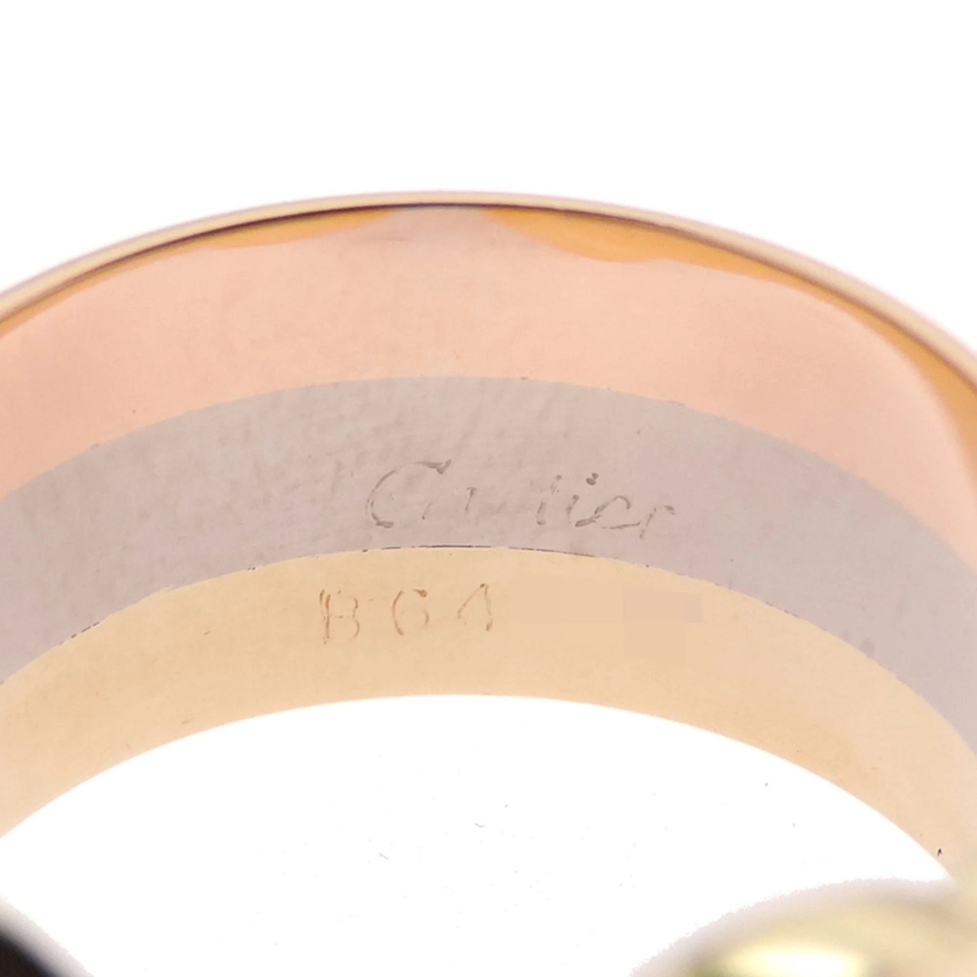 Vendome Louis Cartier Band Ring 18K Tricolor Gold - Image 5