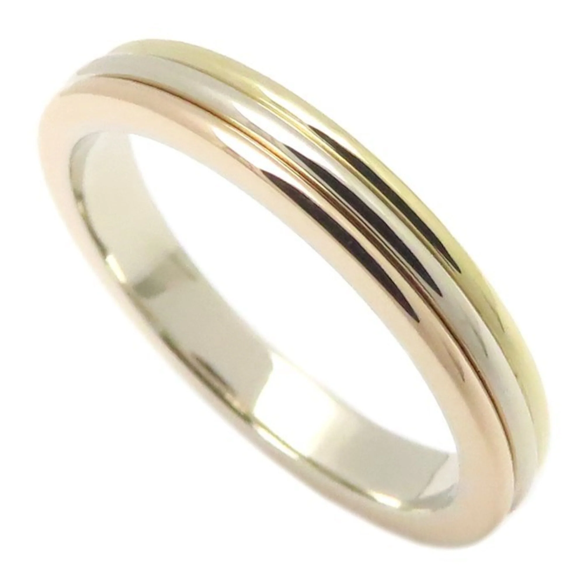 Vendome Louis Cartier Band Ring 18K Tricolor Gold - Image 2