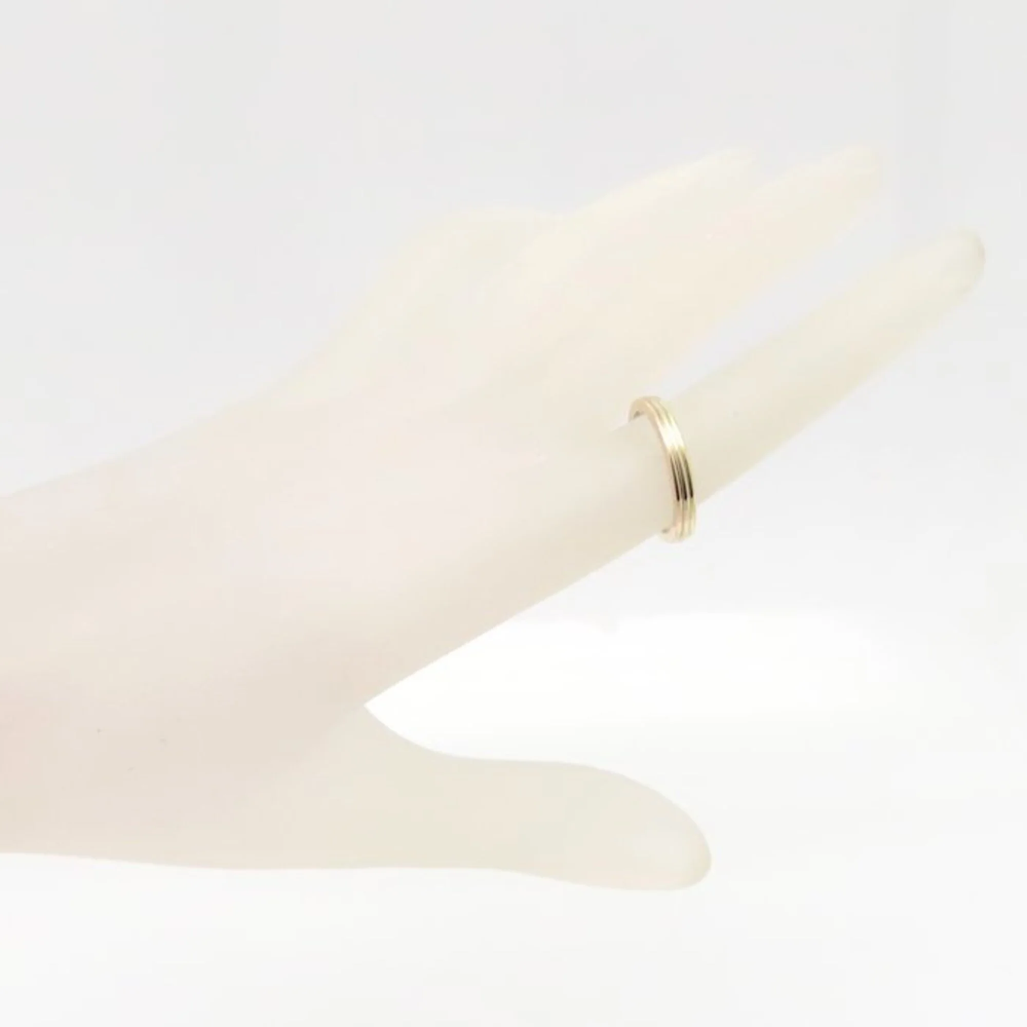 Vendome Louis Cartier Band Ring 18K Tricolor Gold - Image 3