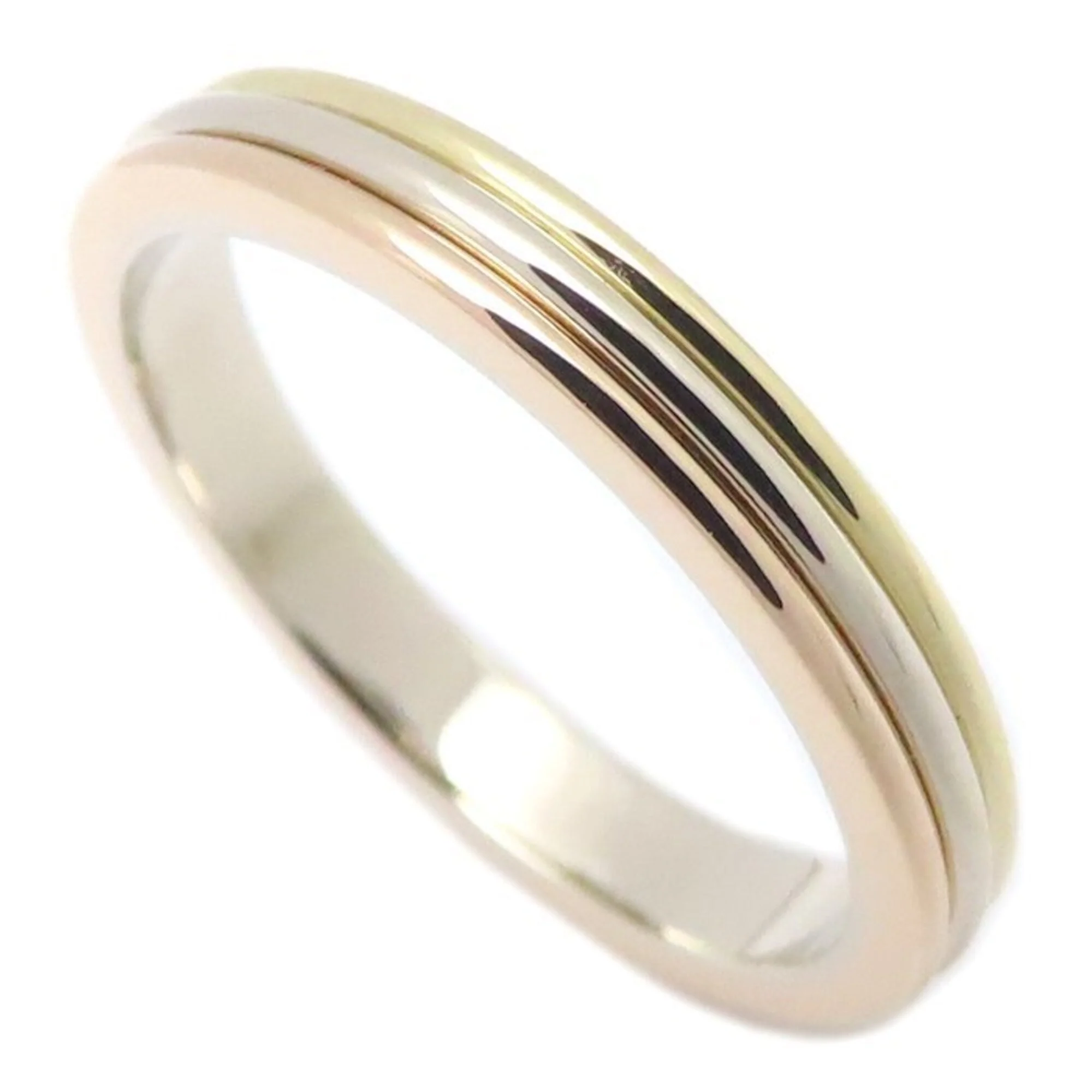 Vendome Louis Cartier Band Ring 18K Tricolor Gold - Image 2