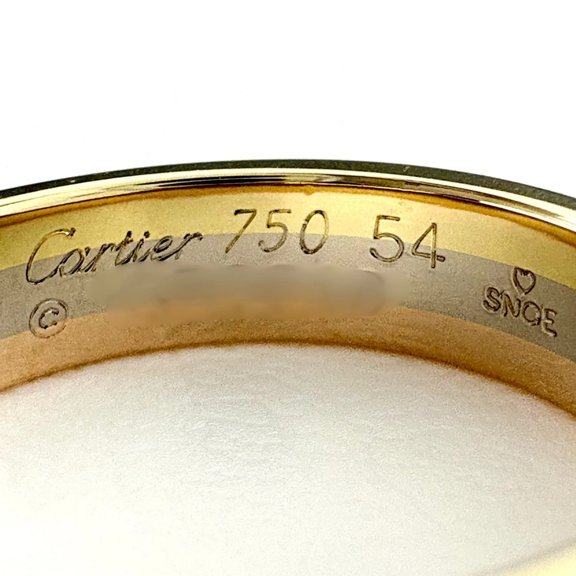 Vendome Louis Cartier Band Ring 18K Tricolor Gold - Image 5