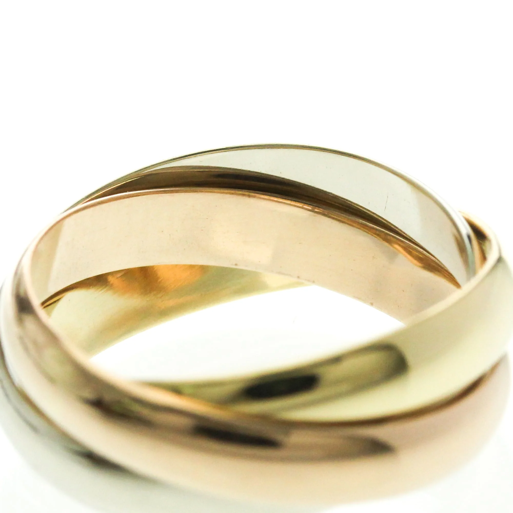 Vendome Louis Cartier Band Ring 18K Tricolor Gold - Image 7