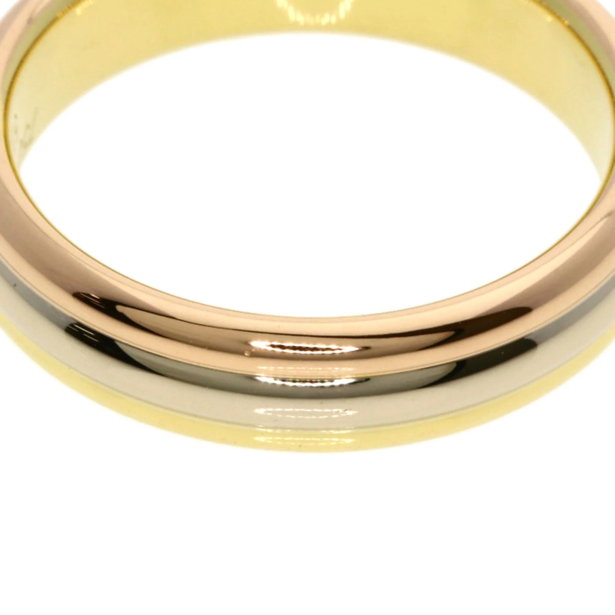 Vendome Louis Cartier Band Ring 18K Tricolor Gold - Image 6