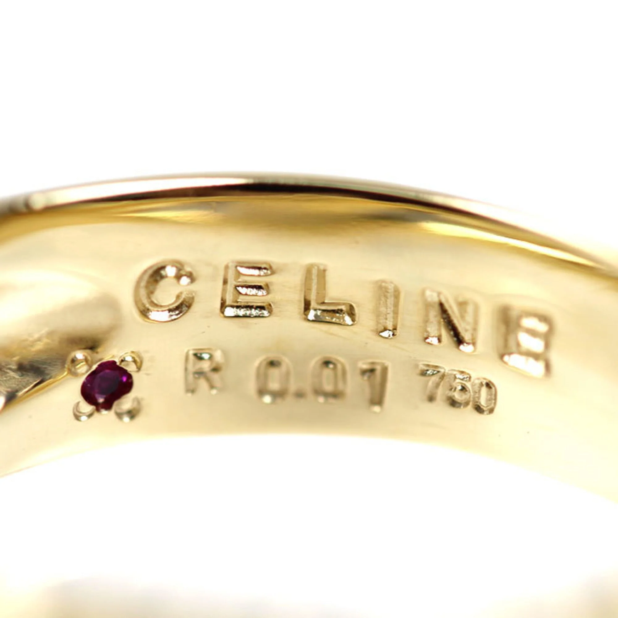 Band Ring 18K Yellow Gold with Ruby - Image 5