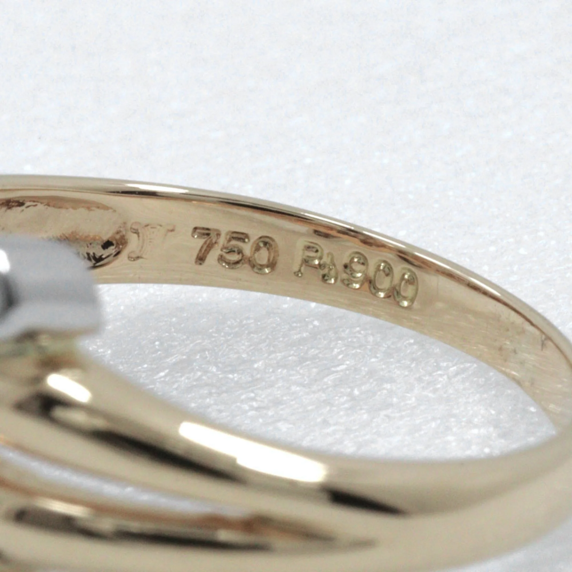Ring Platinum and 18K Yellow Gold - Image 3