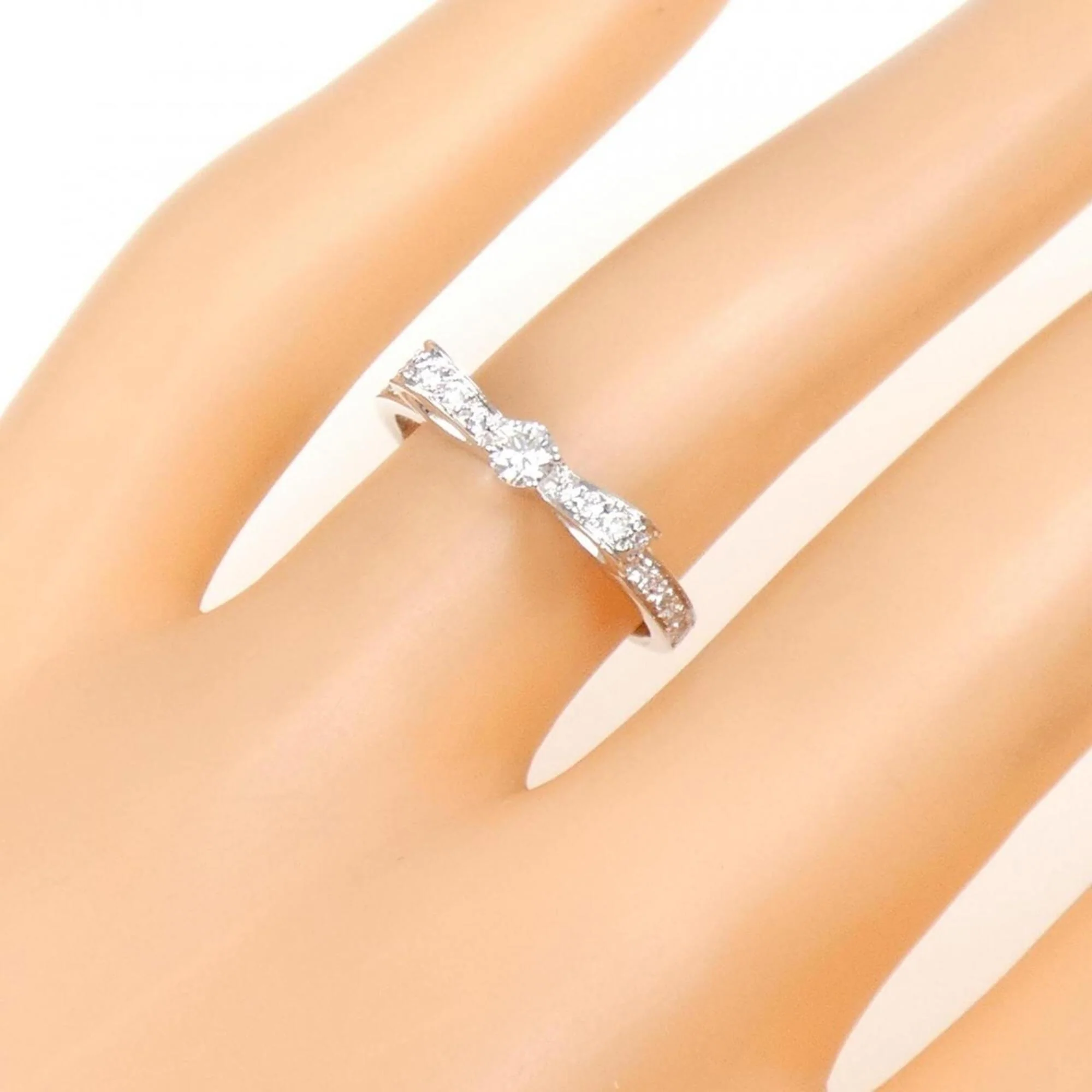 1932 Ruban Ring 18K White Gold with Diamond - Image 5