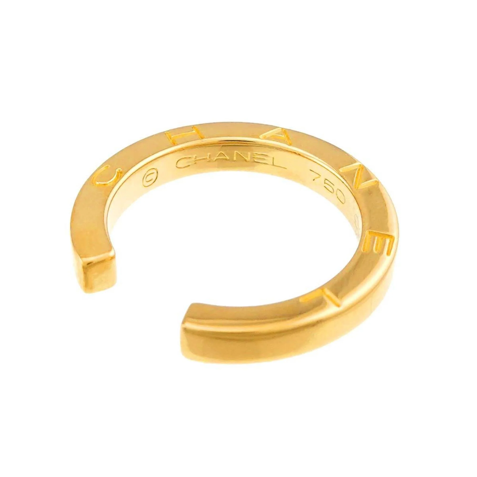 C Signature Band Ring 18K Yellow Gold - Image 3
