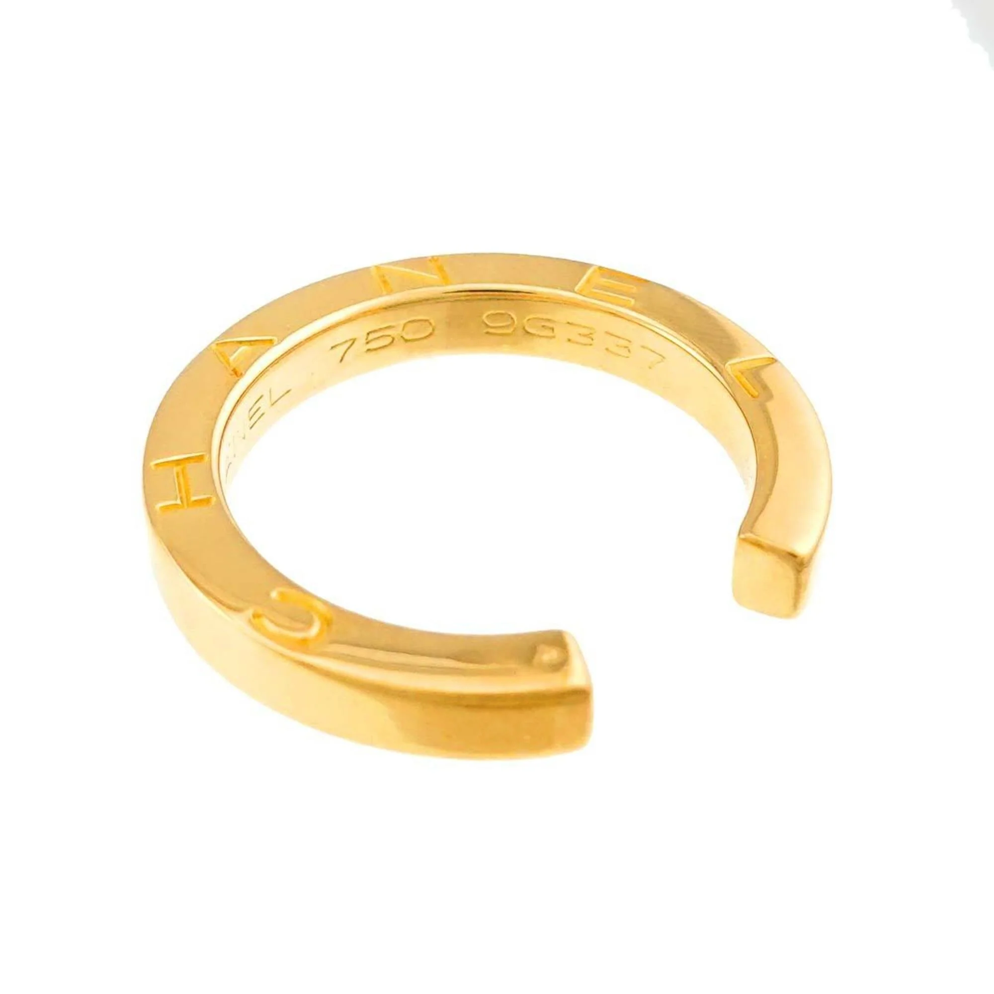C Signature Band Ring 18K Yellow Gold - Image 4