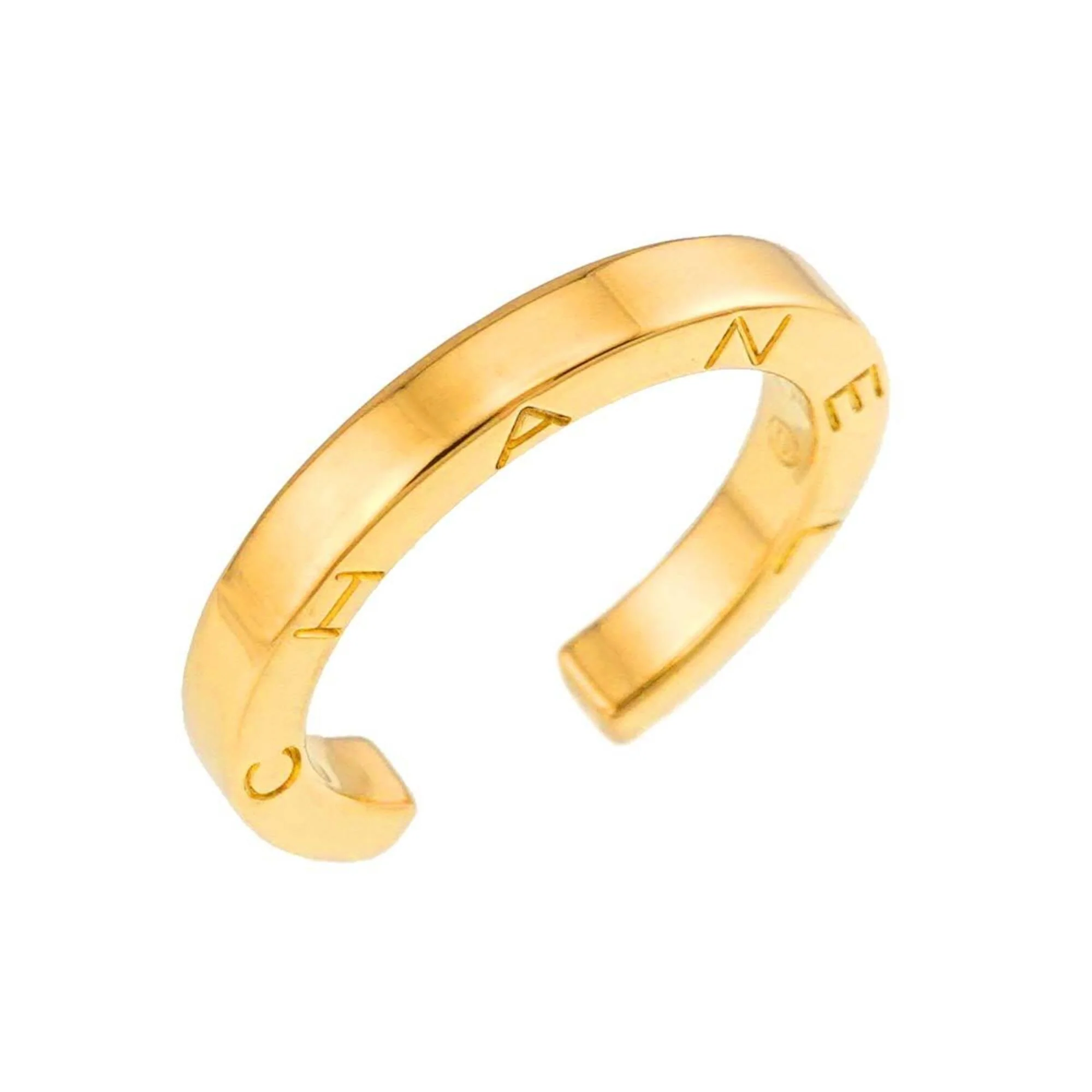 C Signature Band Ring 18K Yellow Gold - Image 5