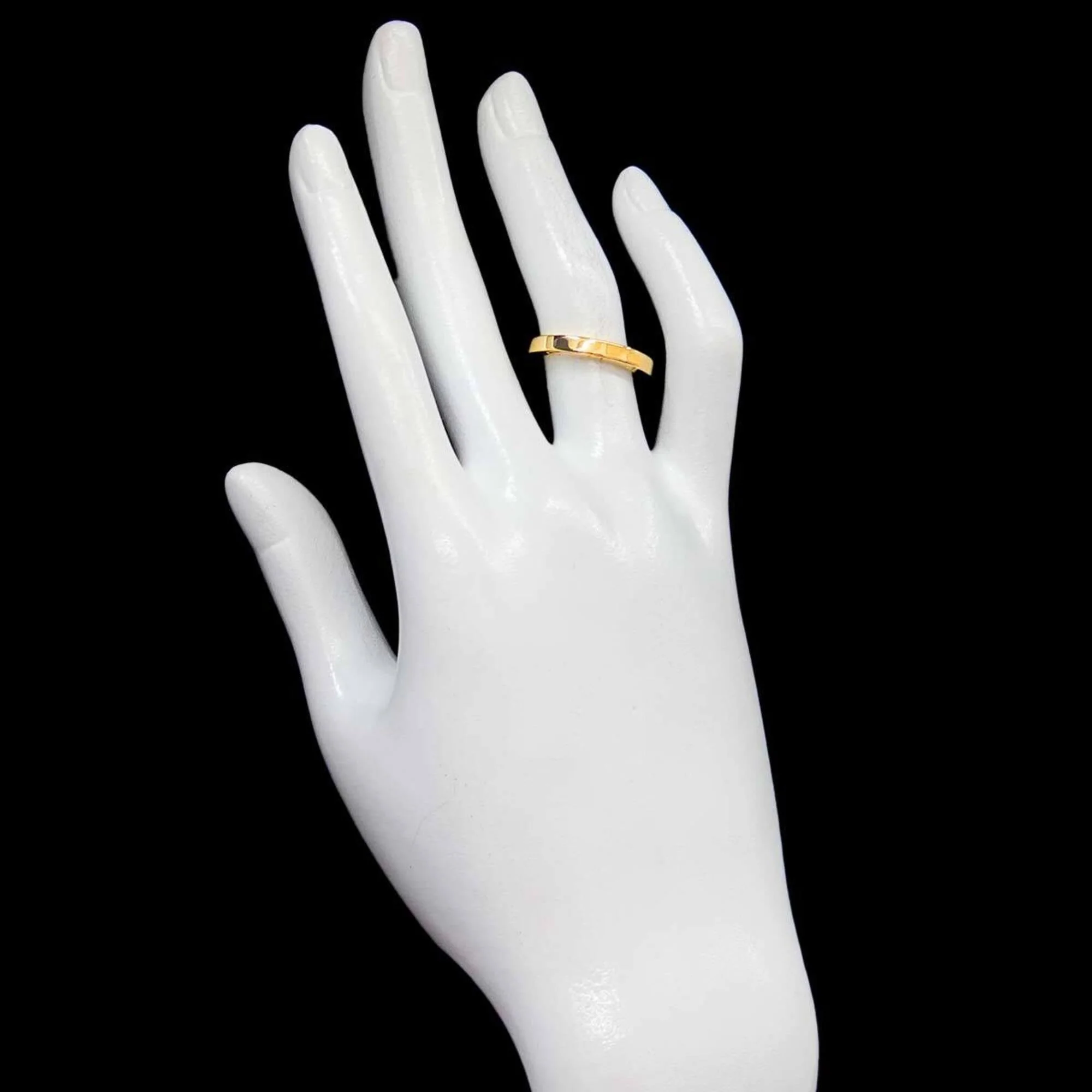 C Signature Band Ring 18K Yellow Gold - Image 7