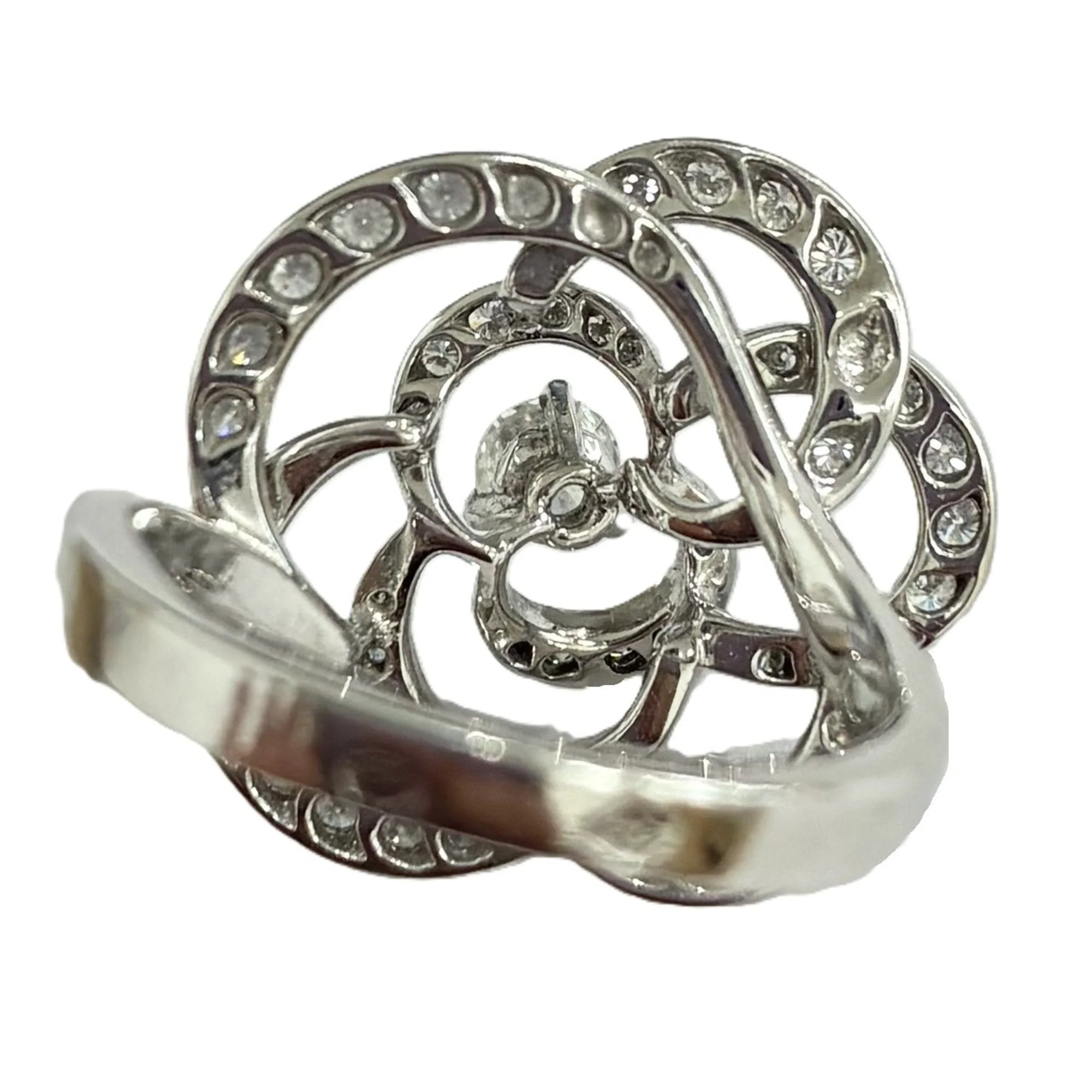Camellia Ring 18K White Gold - Image 2