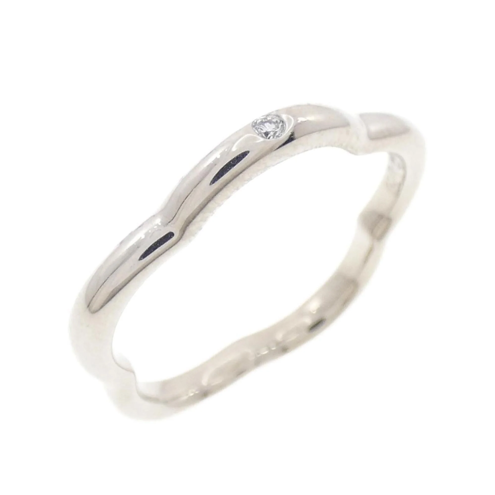Camellia Ring 18K White Gold with Diamond