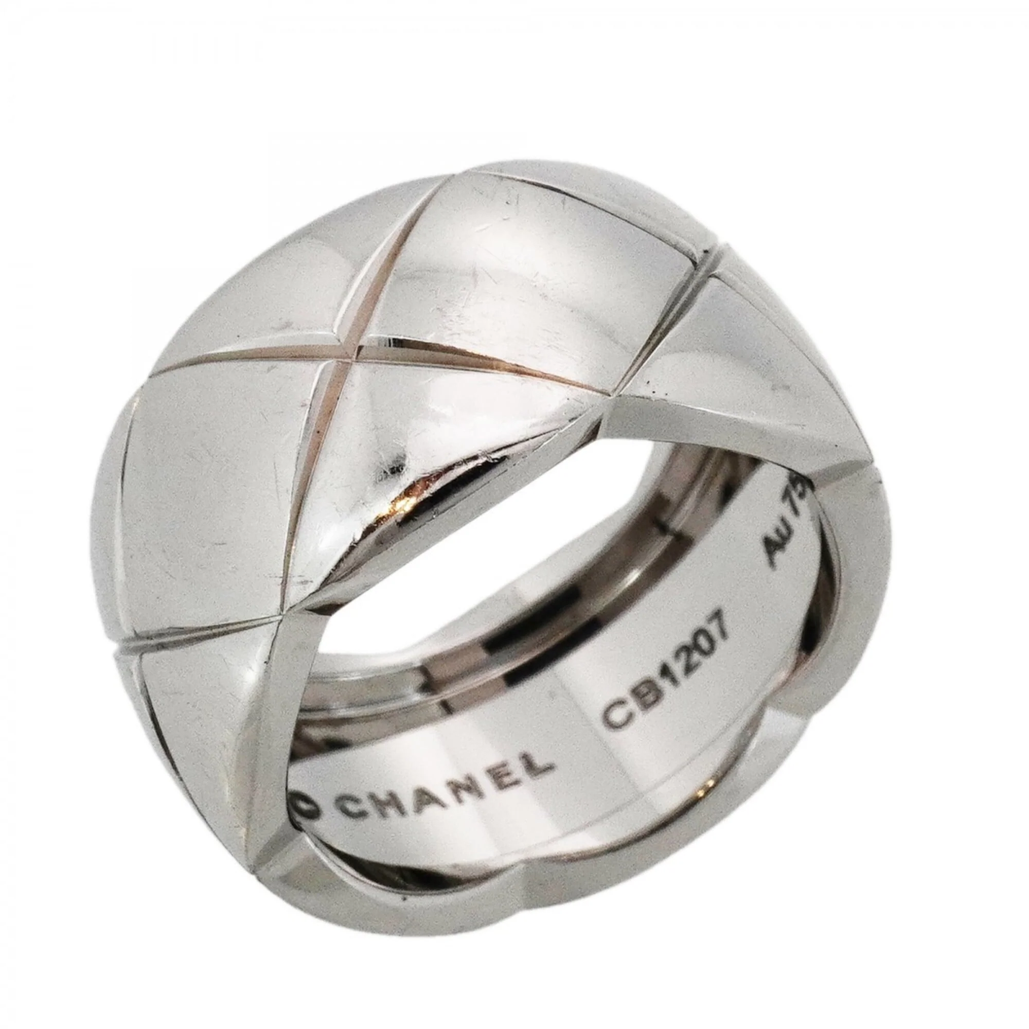 Coco Crush Ring 18K White Gold Large