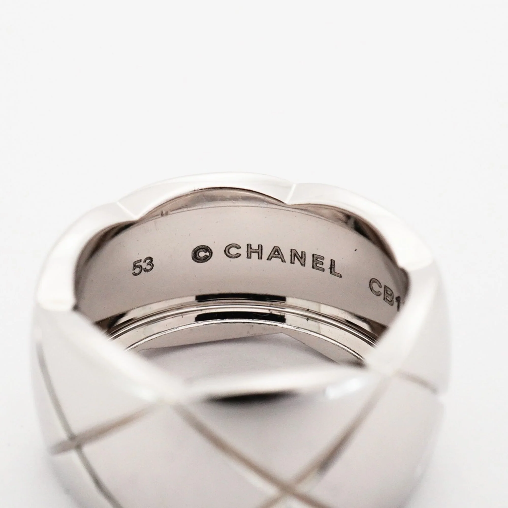 Coco Crush Ring 18K White Gold Large - Image 4