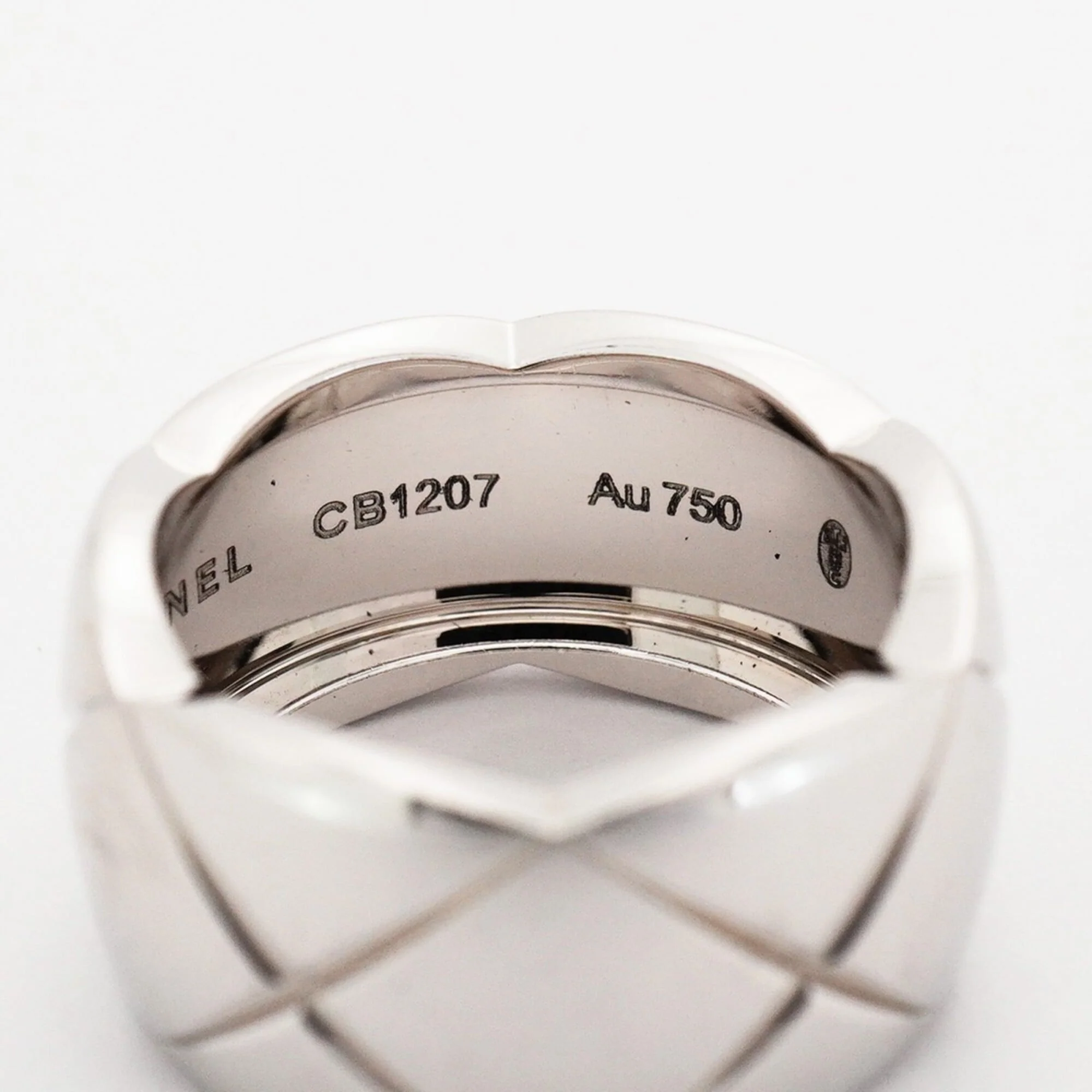 Coco Crush Ring 18K White Gold Large - Image 5