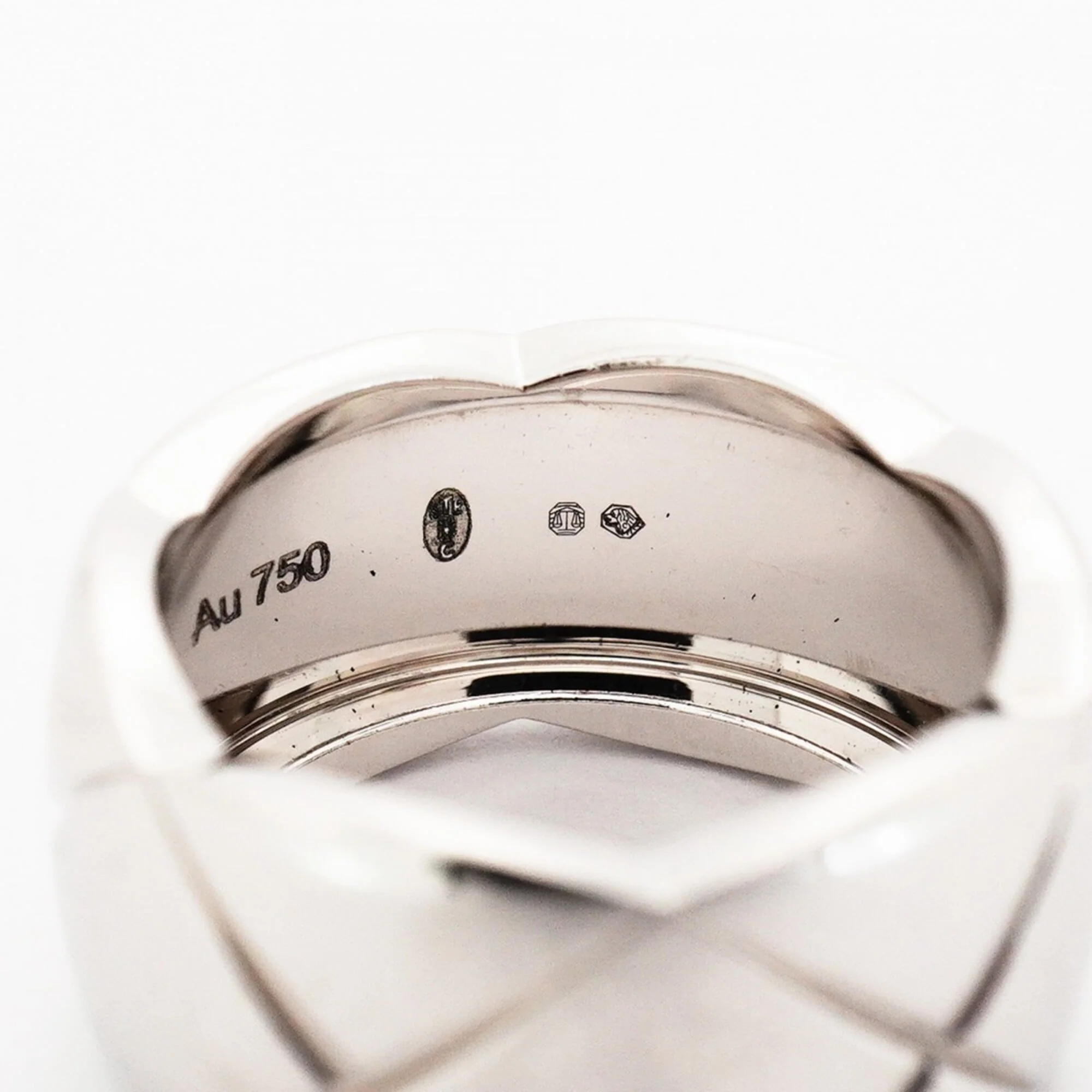 Coco Crush Ring 18K White Gold Large - Image 6