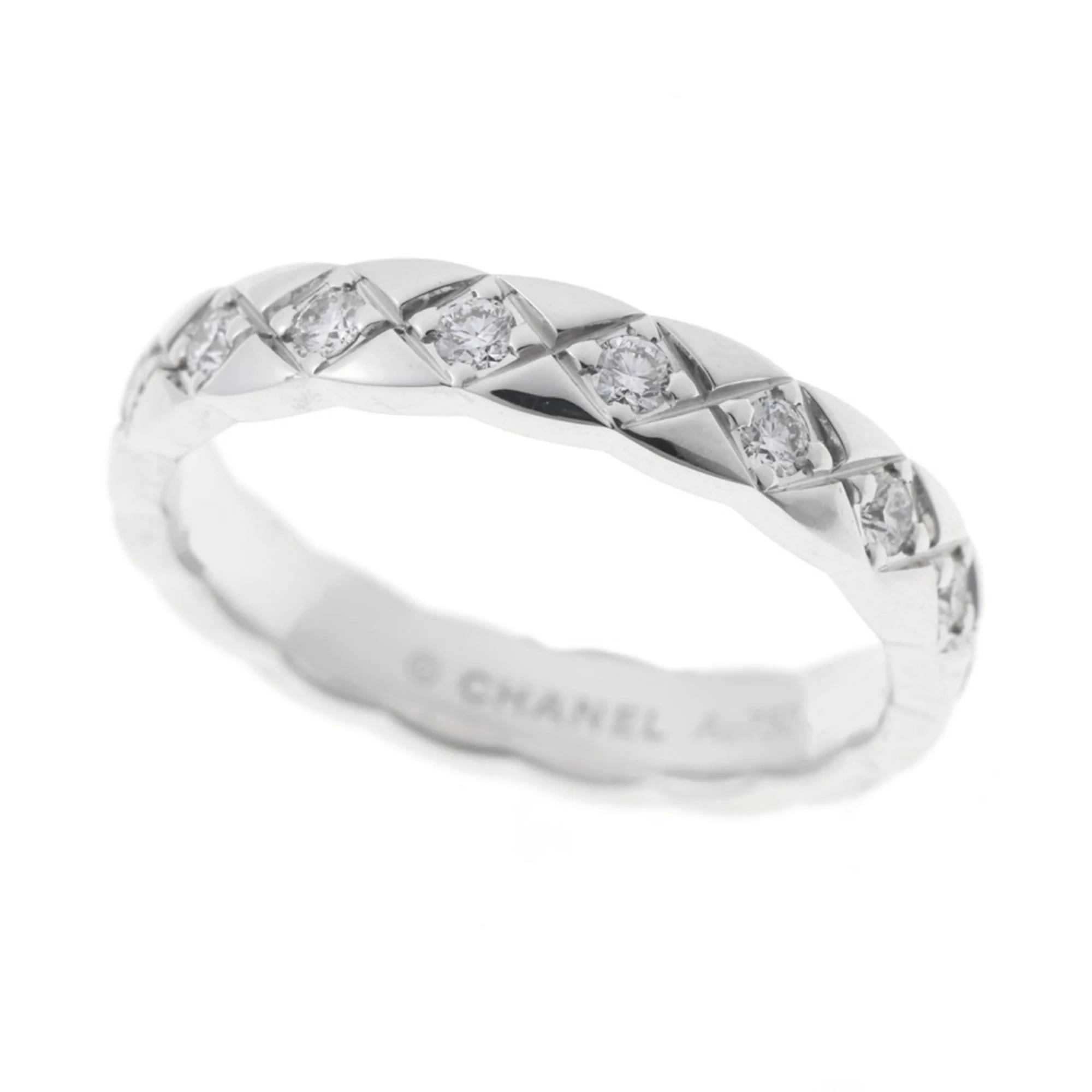 Ring 18K White Gold Mini with Diamond
