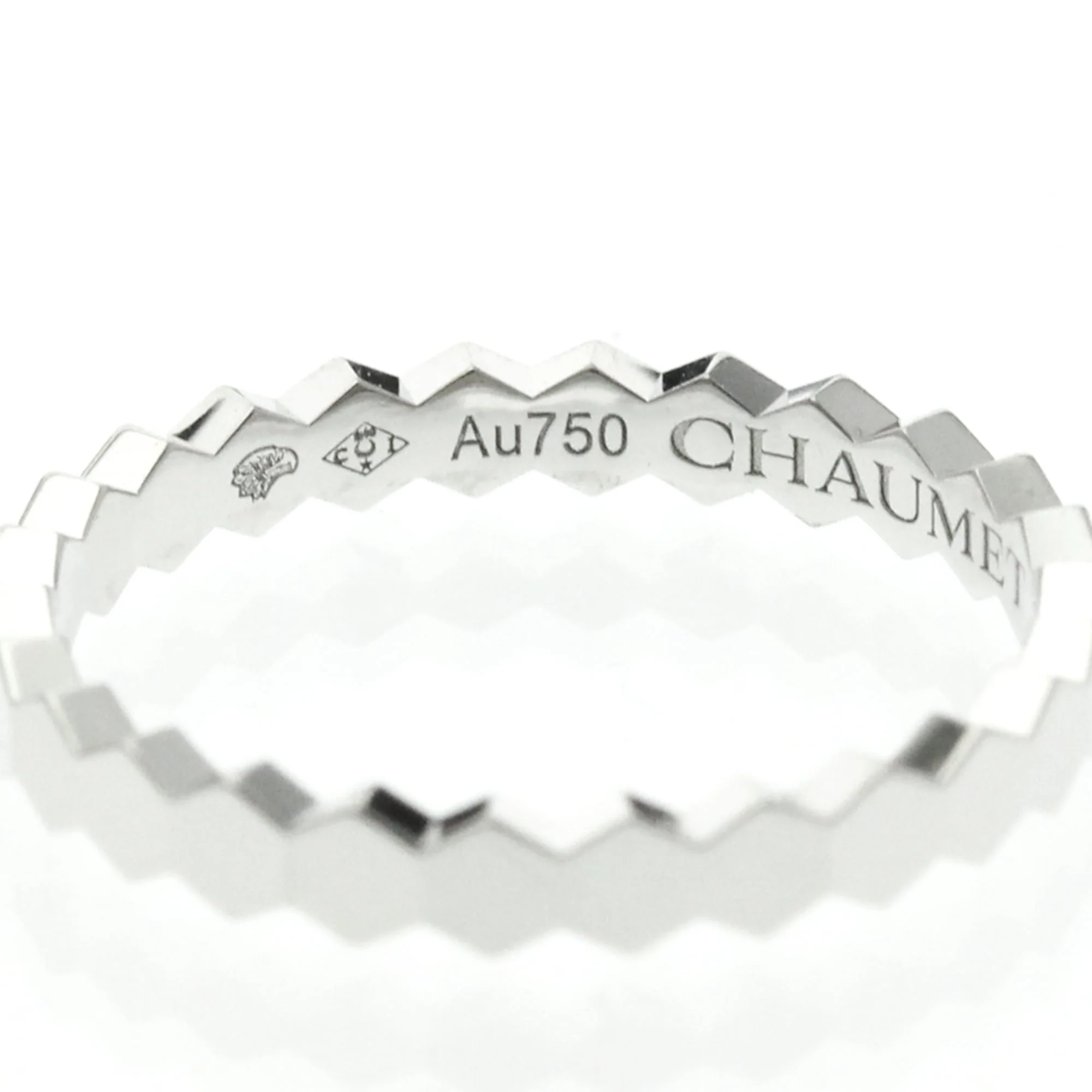 Be My Love Honeycomb Ring 18K White Gold - Image 5