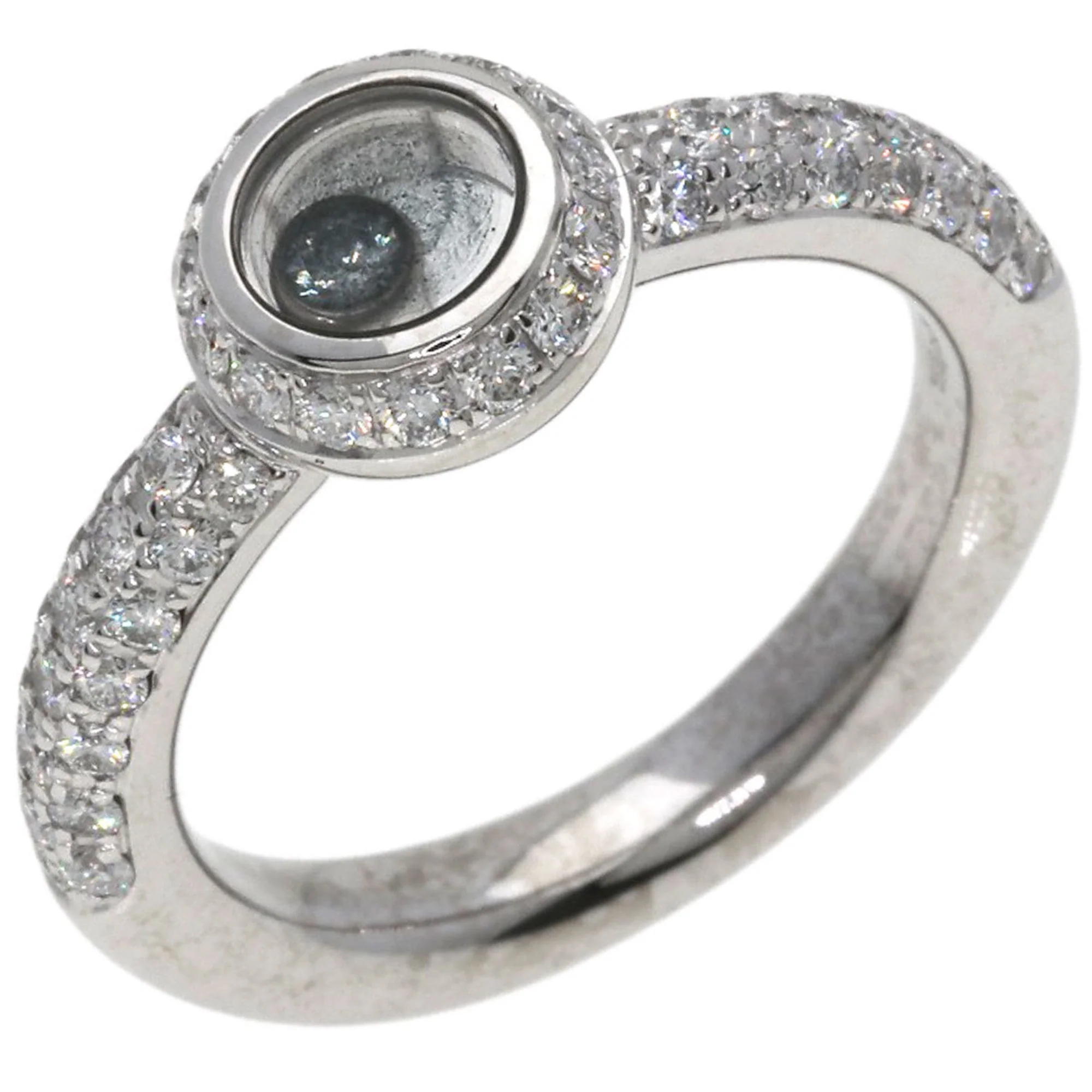 Band Ring 18K White Gold with Diamond - Image 2