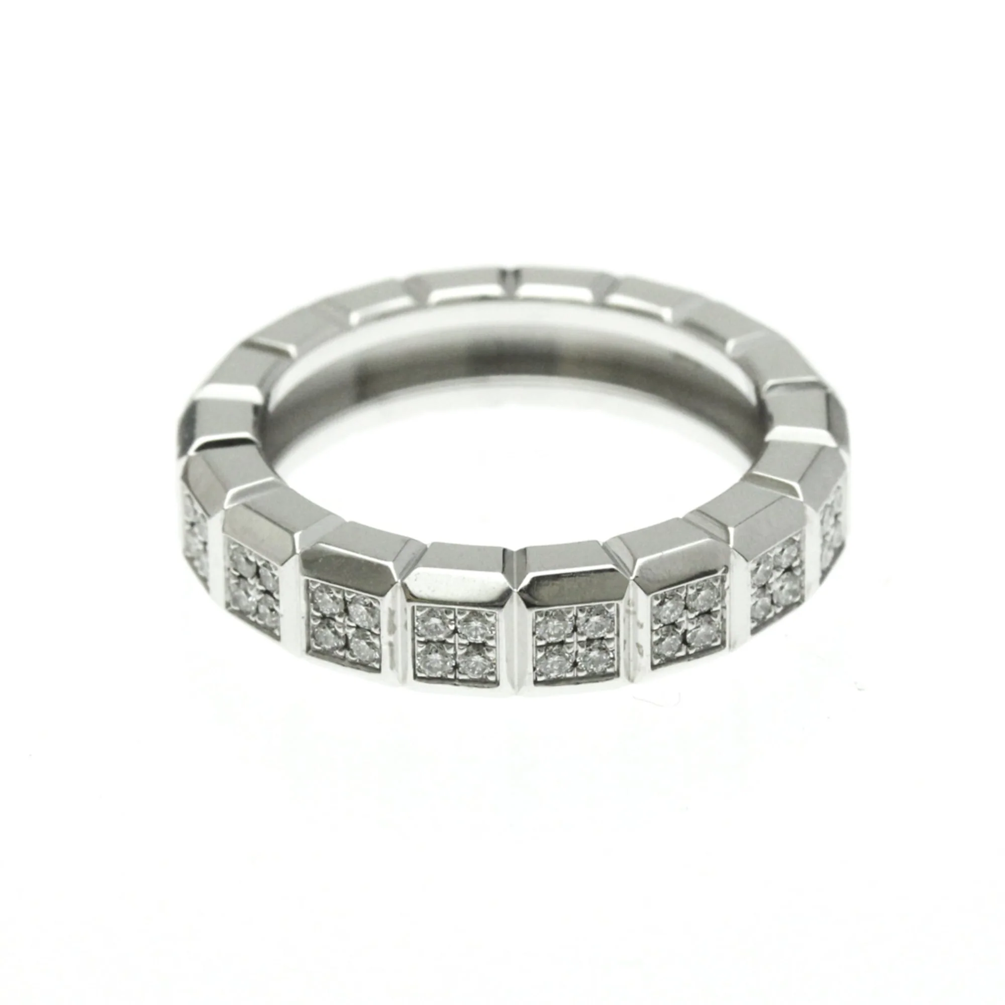 Band Ring 18K White Gold With Diamond - Image 4