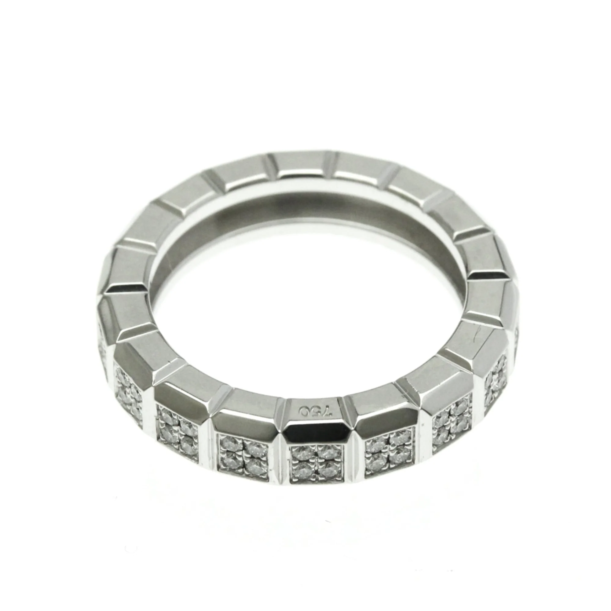 Band Ring 18K White Gold With Diamond - Image 9