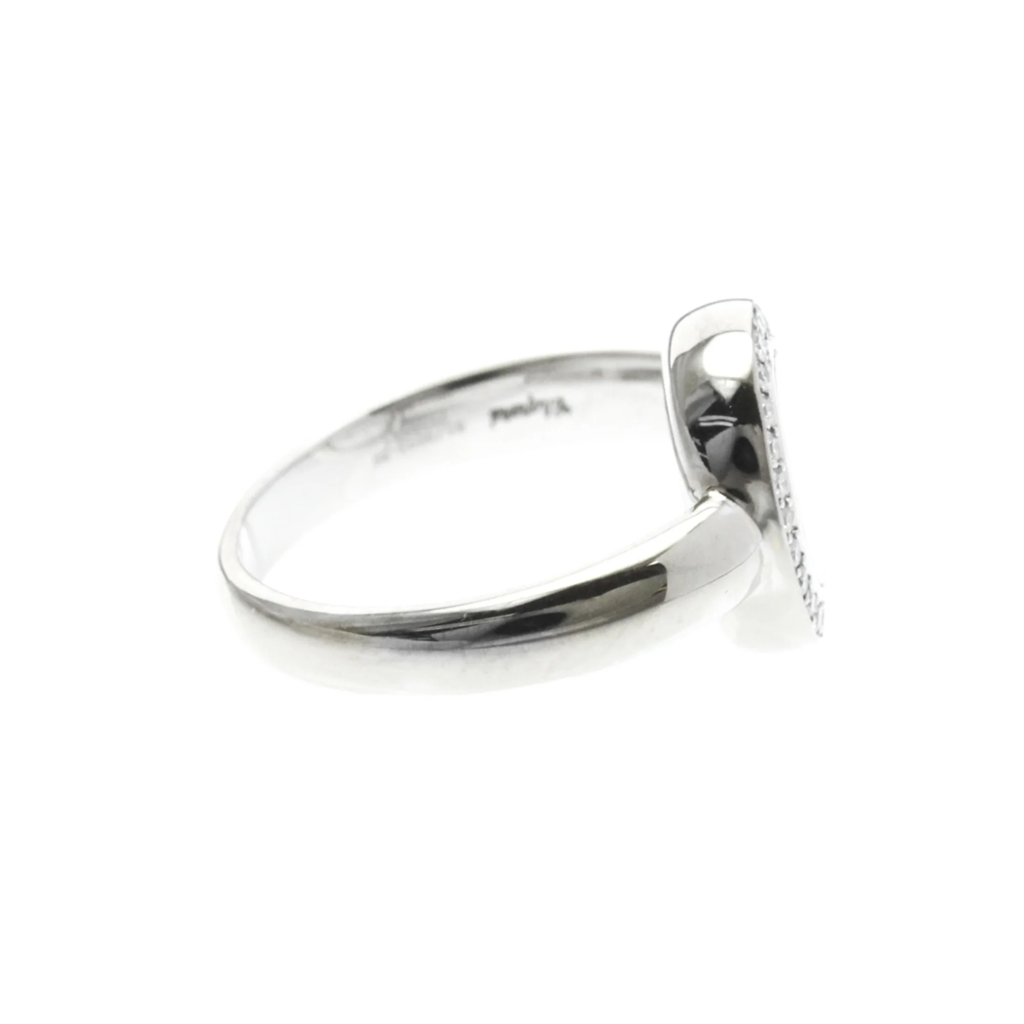 Band Ring 18K White Gold with Diamond - Image 4