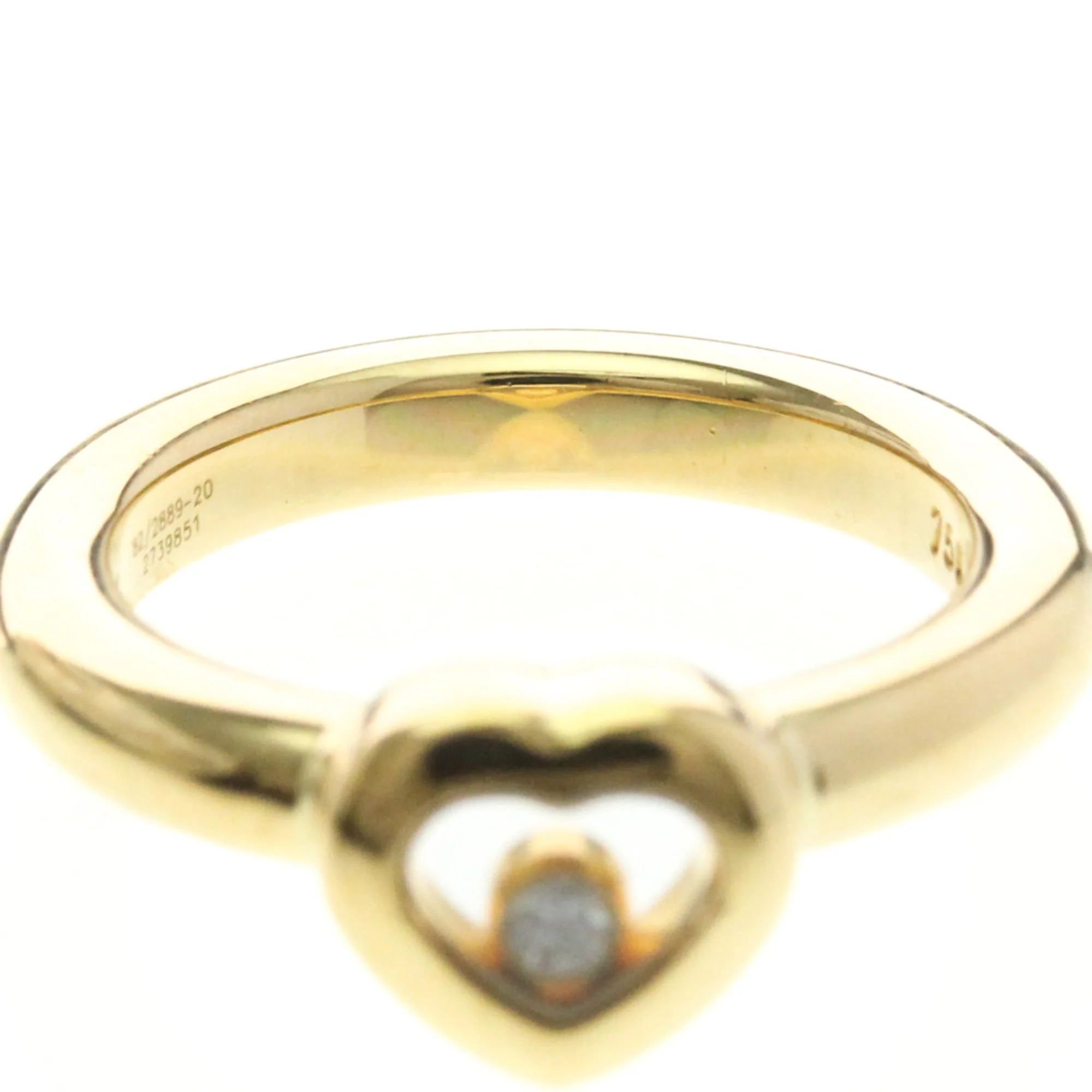 Band Ring 18K Yellow Gold with Diamond - Image 5
