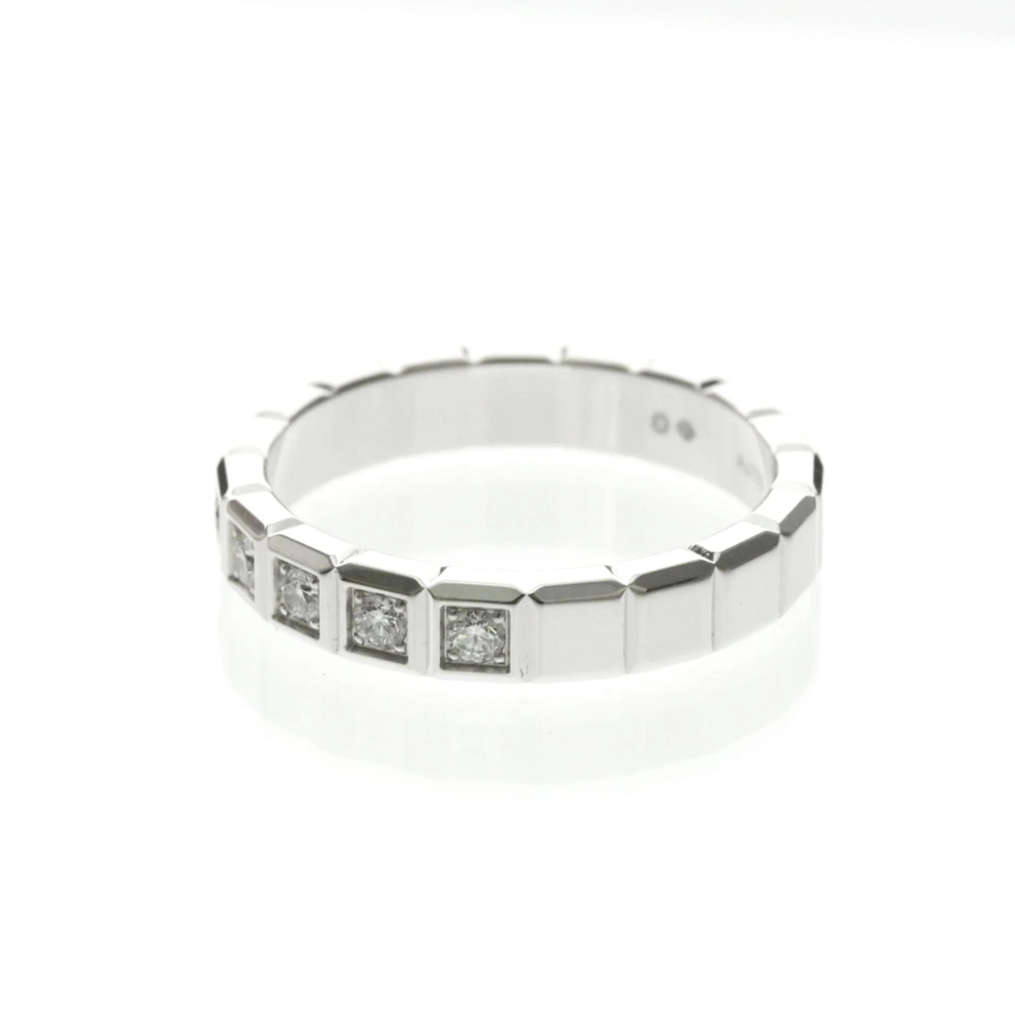 Ice Cube Ring 18K White Gold with Diamond - Image 2
